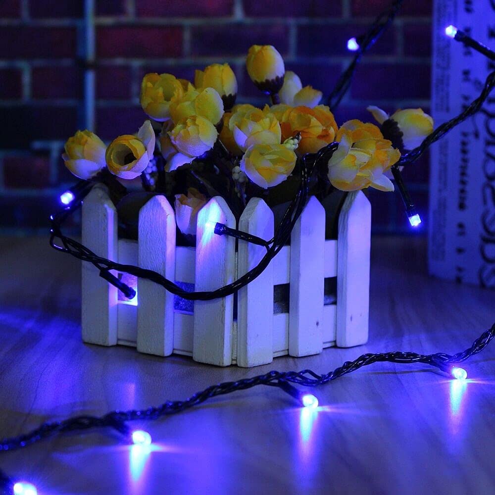 Ozs 2Pack 164Ft 400Led Extendable Blue Christmas String Lights Indoor/Outdoor, Waterproof 8 Modes Green Wire Christmas Tree Ligh