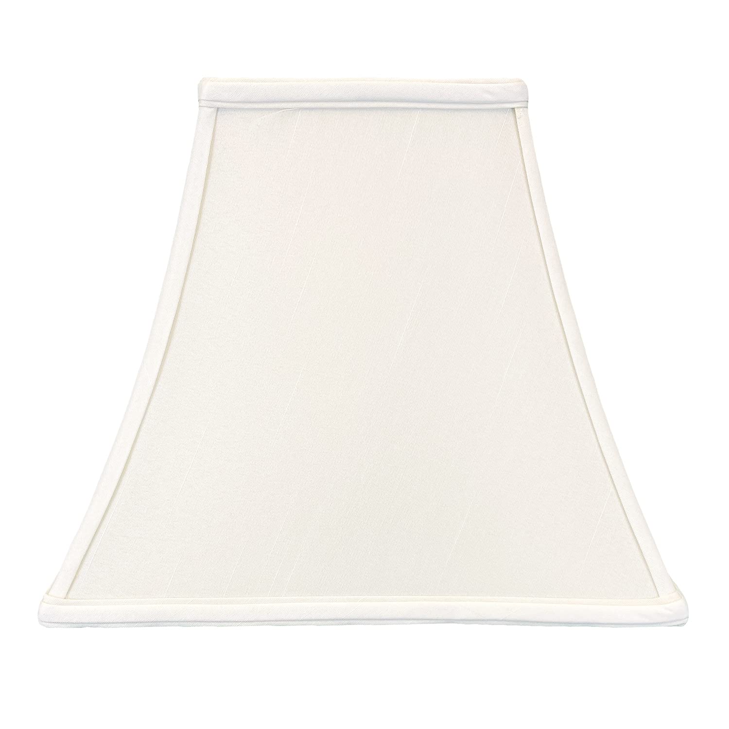 Royal Designs, Inc. Regal Square Bell Lamp Shade, 7 X 14 X 11.5, White (Bso-715-14Wh)