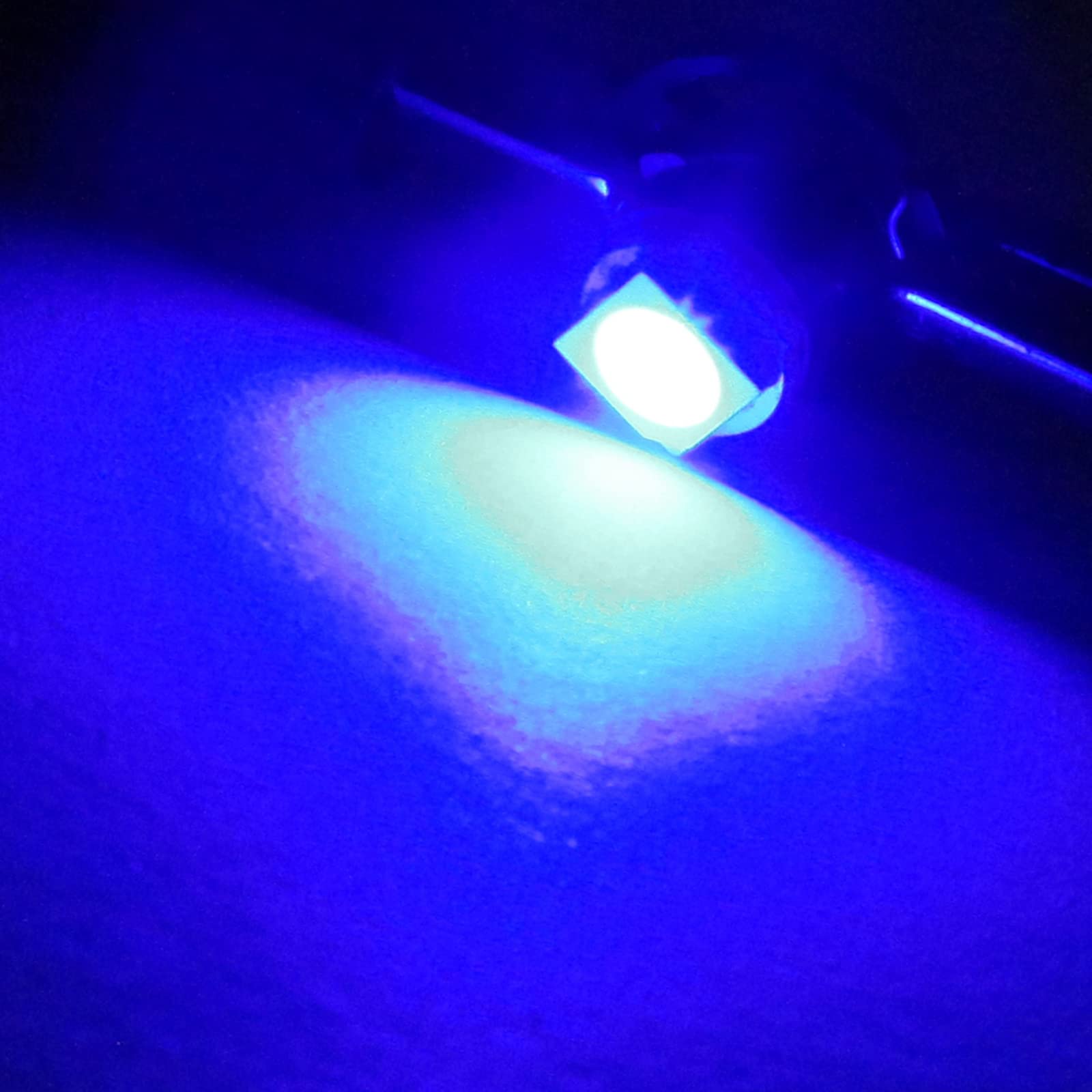 Cciyu T5 Neo Wedge Light 5050 Smd Instrument Panel Gauge Cluster Dashboard Led Bulb,20 Pack Super Blue