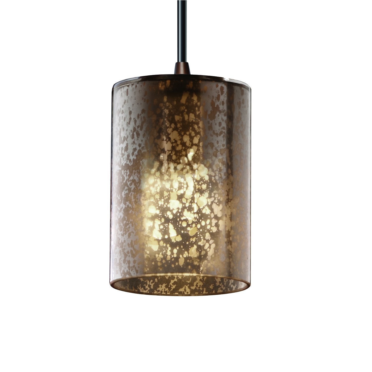 Justice Design Group FSN-8815-10-MROR-DBRZ Fusion Collection Mini 1-Light Pendant
