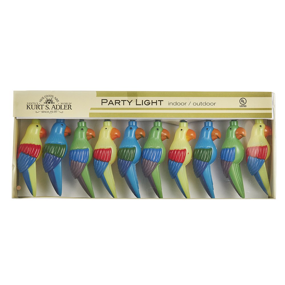 Kurt Adler Ul 10-Light Parrot Light Set