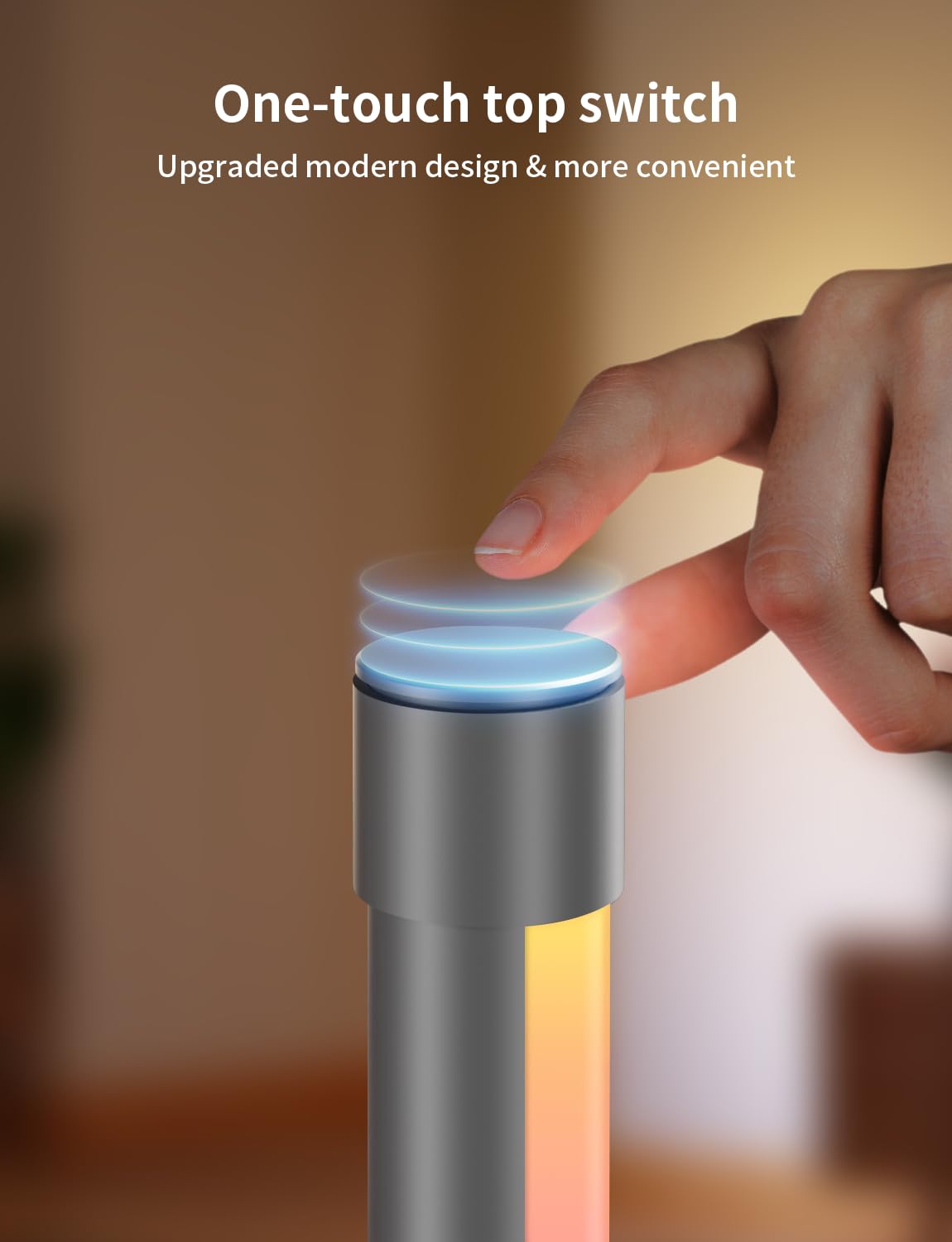 Ailofy RGBW Corner Floor Lamp, 1500lm, App Control, Metal, Silver Grey, Model FLV2