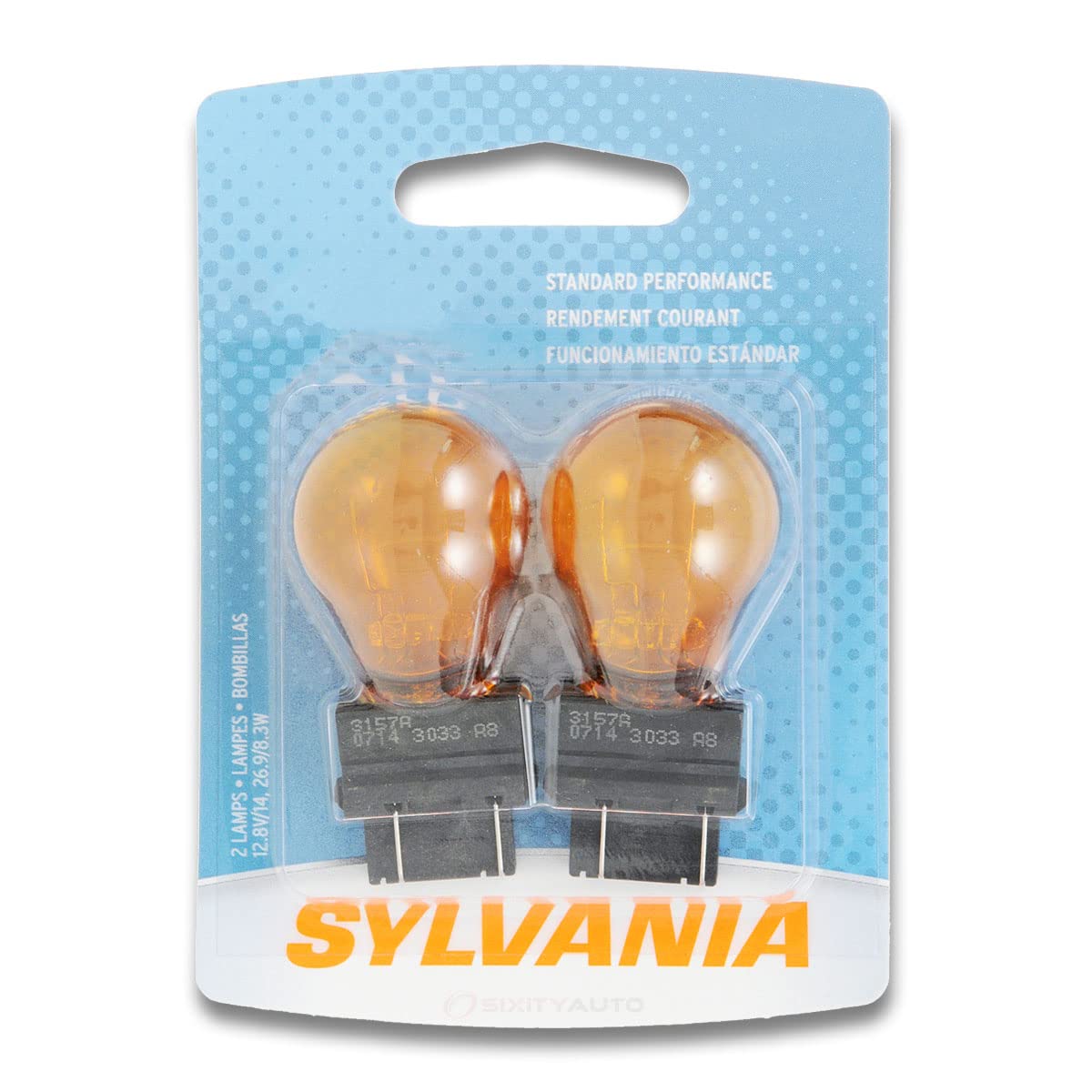 Sylvania - 3157A Basic - High Performance Incandescent Bulb, 32524 (2 Pack)