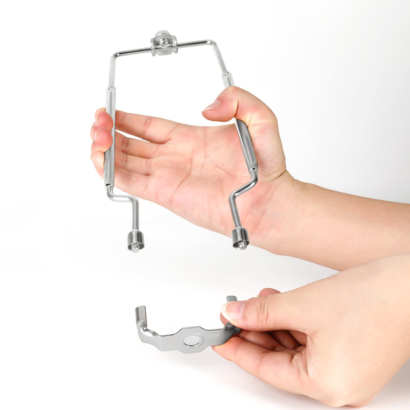 Adjustable Height Lamp Shade Holder 8-12 Inches Adjustable Range 8 9 10 11 12 Inch 0.5 Inches A Span, Fit Both Standard Lamp Rod