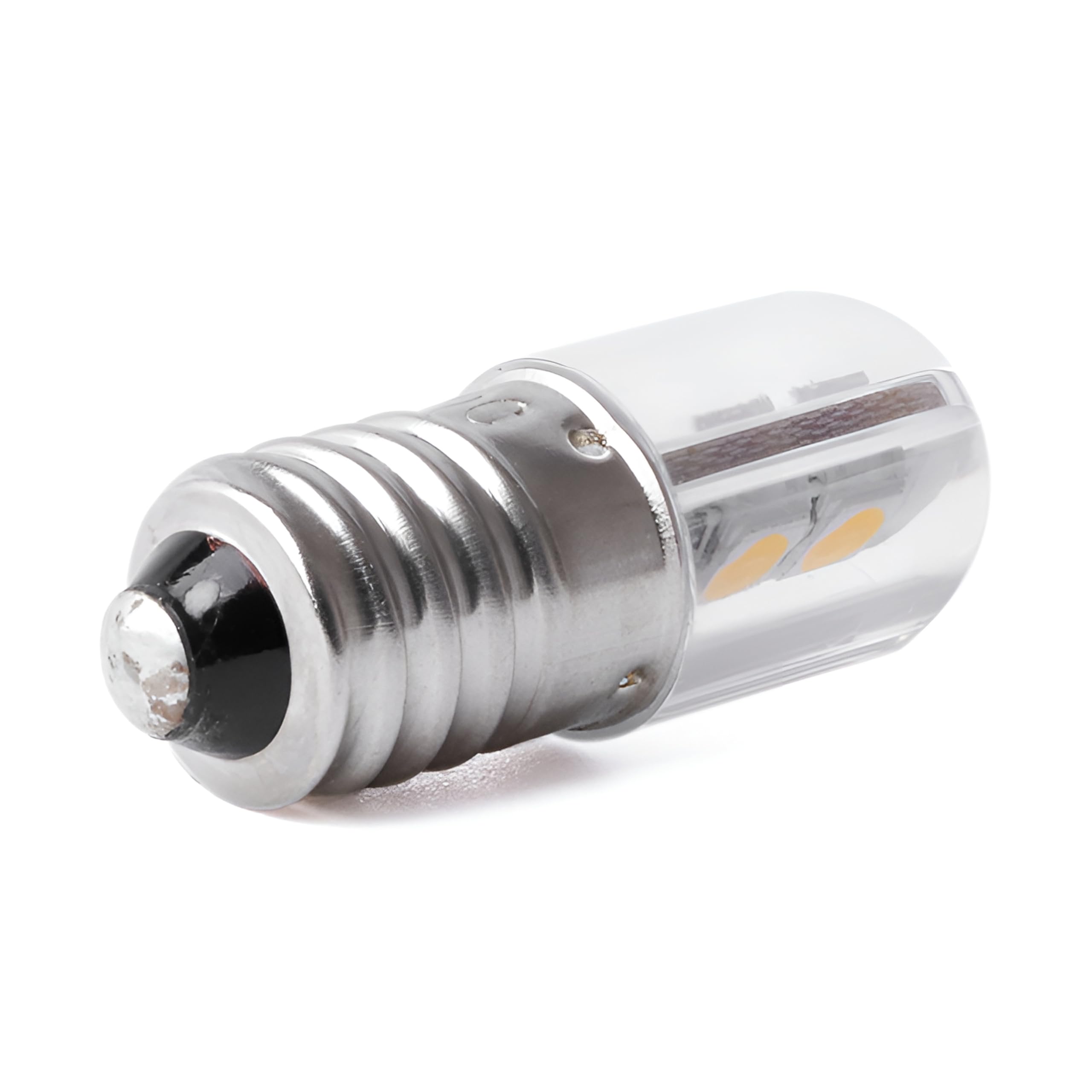 Gutreise E10 Led Light Bulb,5 Pcs 12V Warm White Lamp 1W 100Lm 3000K,Miniature Screw Replacement Bulbs (Warm White, 12V)