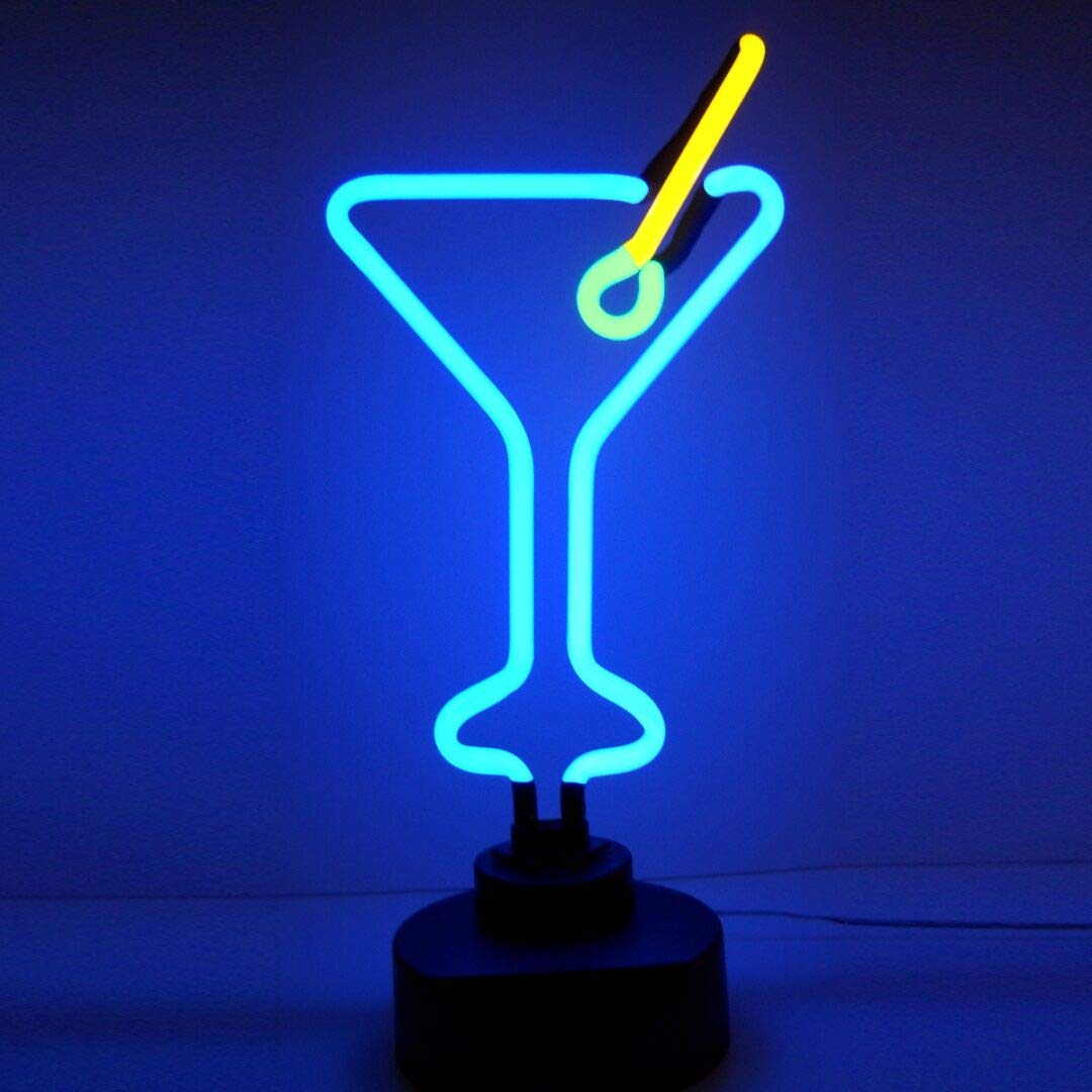 Neonetics Martini Glass Neon Sculpture - Multi Colored - 1 Count - Model 4MARTX