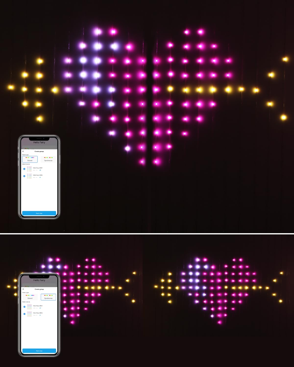 Smart Wifi Curtain Lights, 540 Leds Color-Changing Easter Decorations, Alexa & Google Assistant Compatible, Animated Waterproof String Lights App Control For Home, Parties & Spring Décor, 5 X 6.6Ft