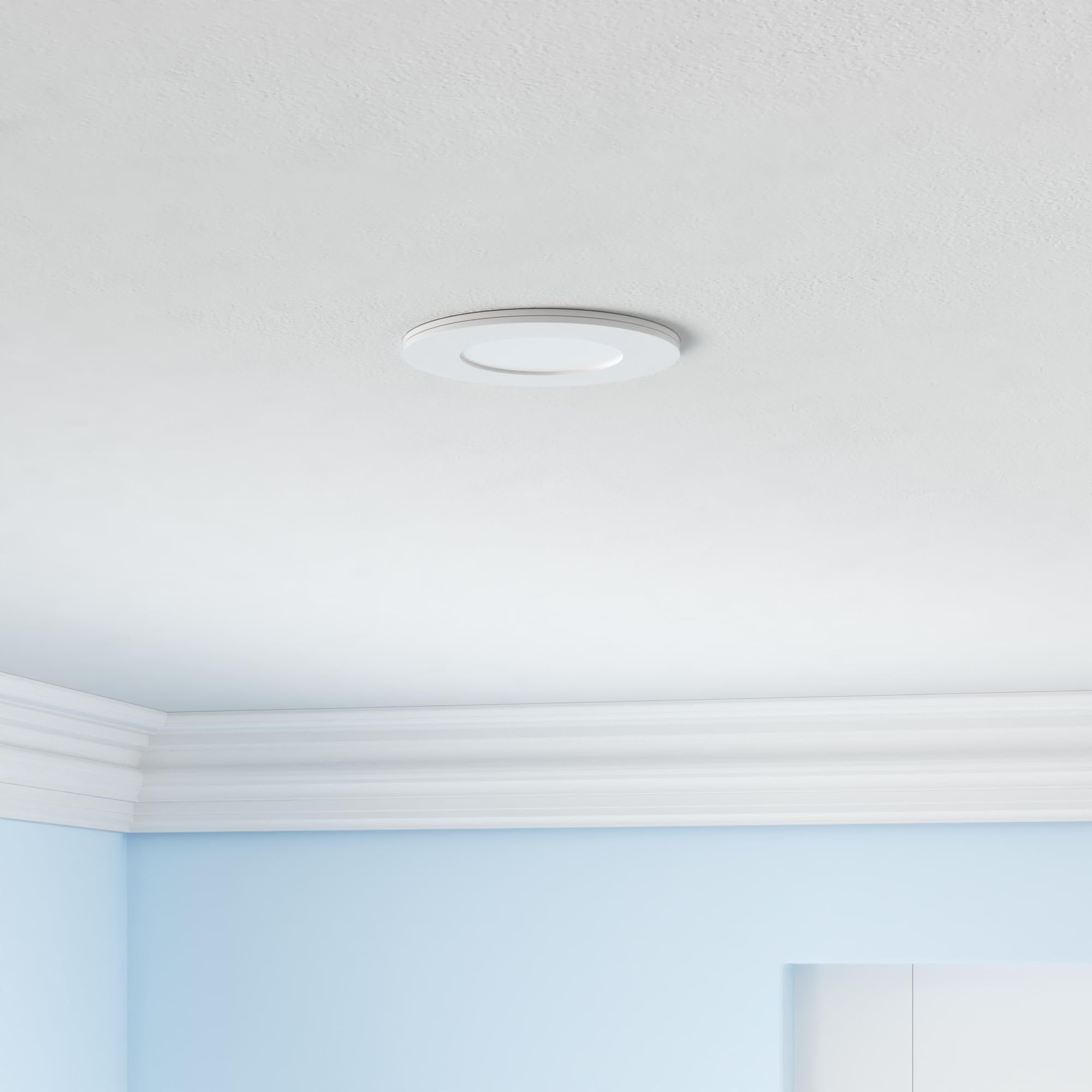 LUXRITE 3 Inch Ultra Thin LED Recessed Light, 8W, Dimmable, 540 Lumens, CCT Selectable, ETL & Energy Star, 6