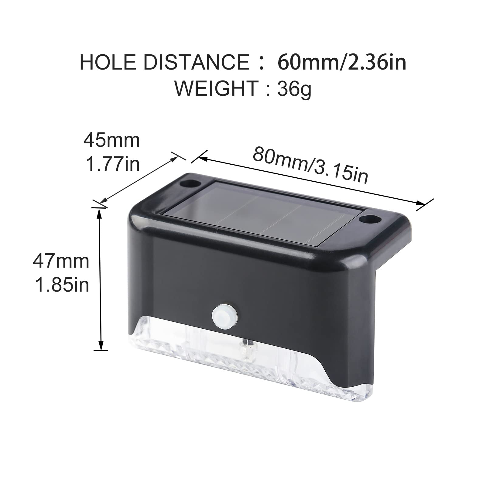 Jindaaudio 4Pack Solar Pool Light Cold White Solar Deck Lights Outdoor Waterproof Led, Solar Step Lights Stairs Lights Fence Lig