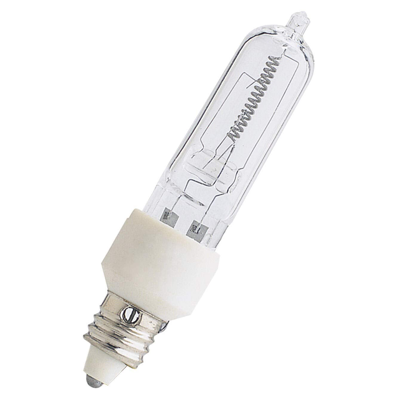 Feit Electric 150-Watt Mini Candelabra Halogen Bulb, Clear Glass, 1 Count, Model BPQ150/CL/MC/RP