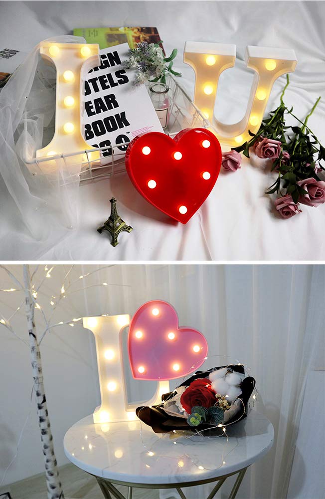 MUMUXI Light Up Letter I | Battery Powered Plastic Decoration for Weddings, Birthdays, and Celebrations