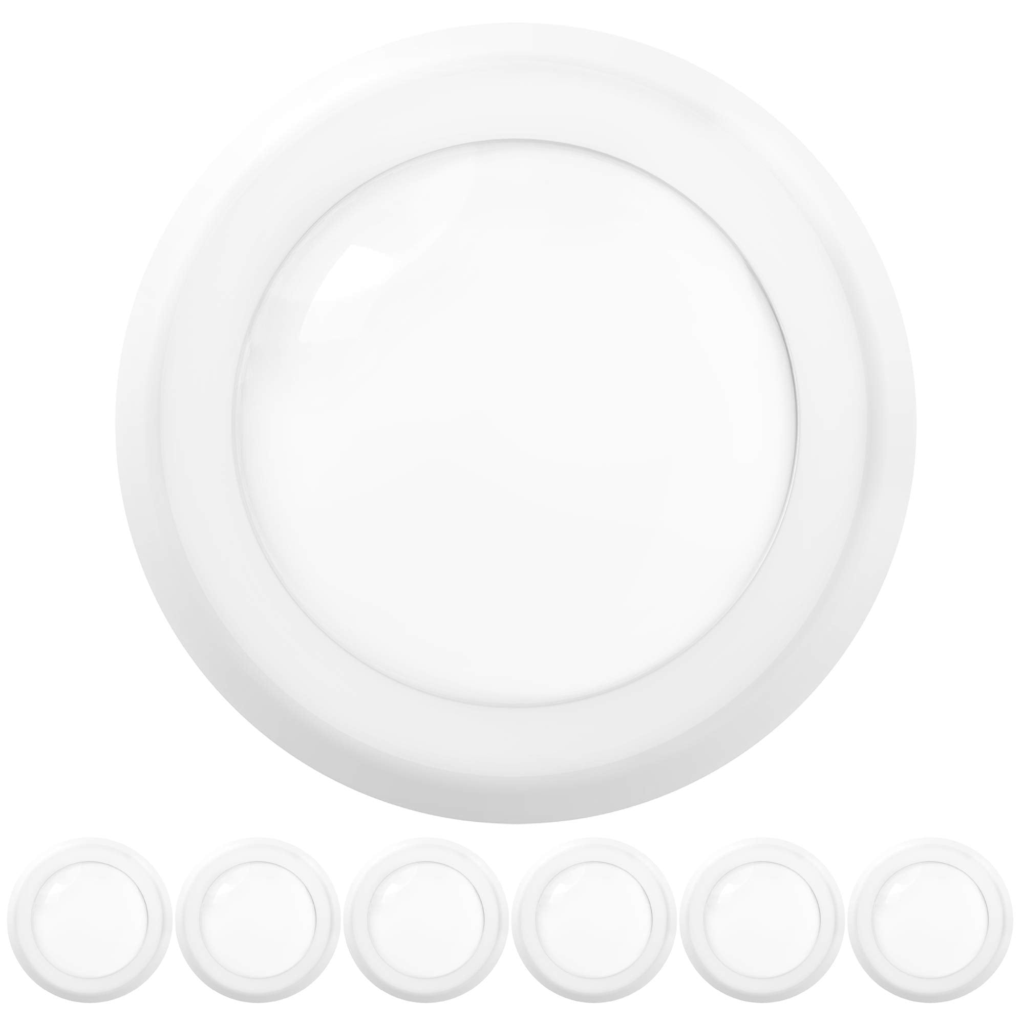 Sunco 6 Pack 5/6 Inch Led Disk Lights, Flush Mount Disc Recessed Ceiling Can Lighting, 1050 Lm, 3000K Warm White, Dimmable, 15W=75W, Damp Rated Etl
