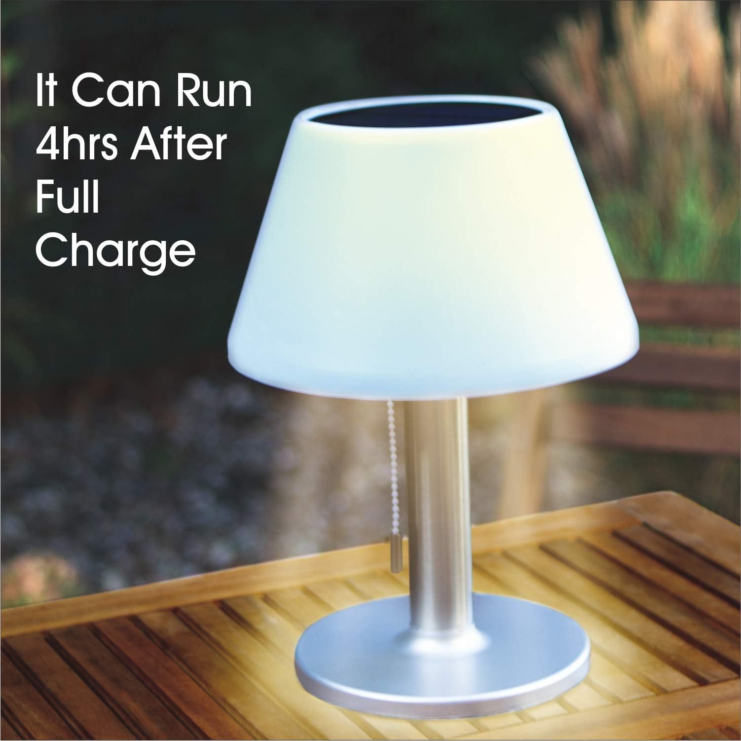 Diamond Chef Solar Table Lamp – Waterproof Outdoor & Indoor Solar Lantern With On/Off Switch And Pull Chain, Energy-Saving Decorative Lamp For Garden, Patio, Bedroom, Living Room, Courtyard