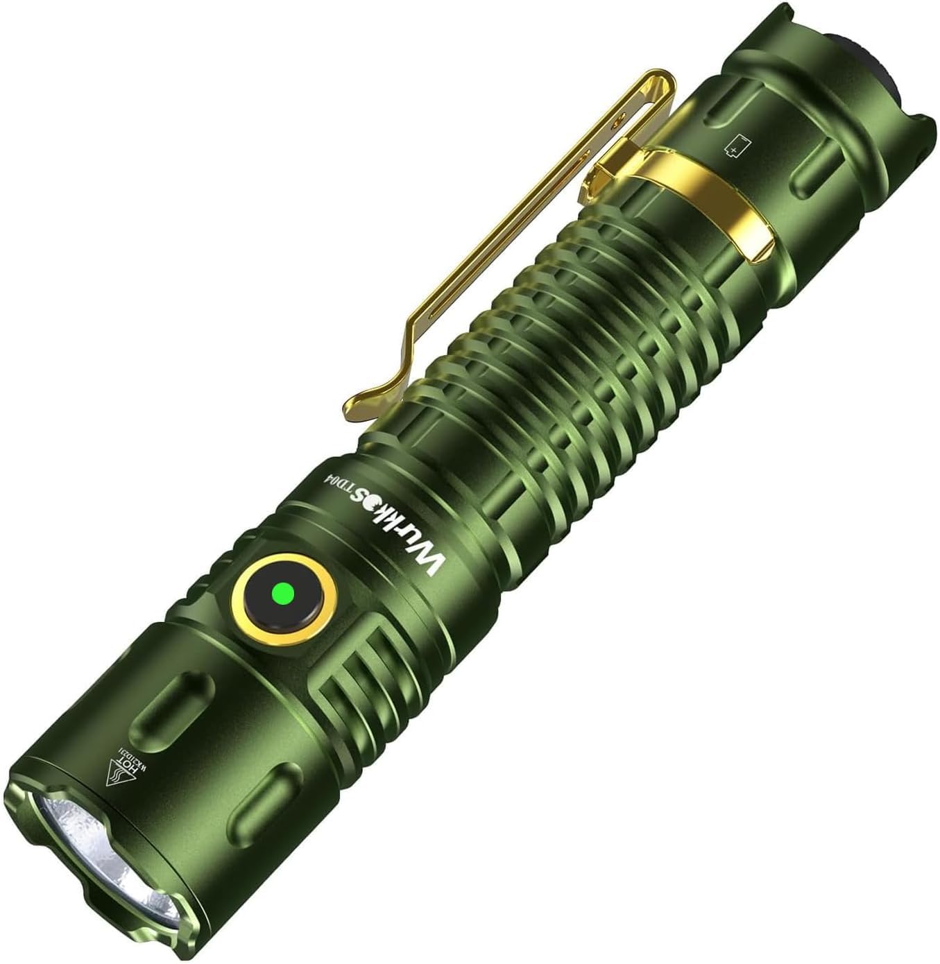 Wurkkos TD04 Tactical Flashlight, 3000 Lumens Rechargeable Flashlights, LED Handheld Flashlight with Type C Charging Port Tail S