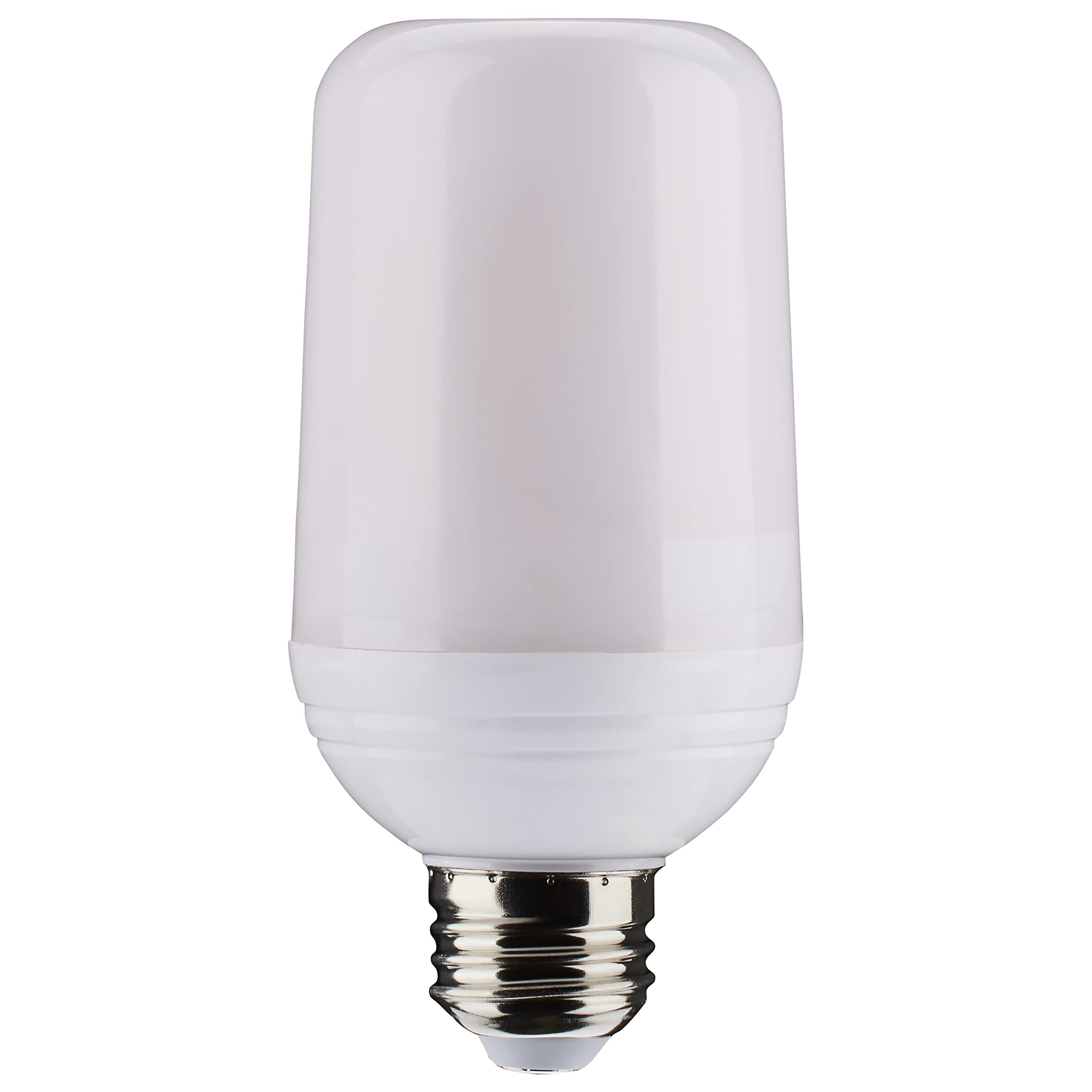 Satco S29806 Indoor/Outdoor Led Flame Effect Light Bulb, T19 Shape, White