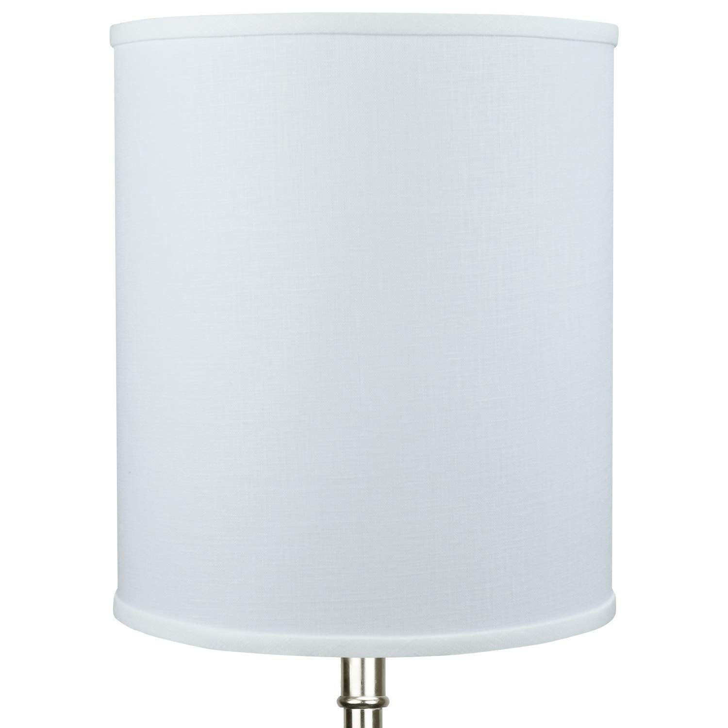 Fenchelshades.Com 12'' Top Diameter X 12'' Bottom Diameter X 14'' Height Fabric Drum Lampshade Spider Attachment (Designer Linen