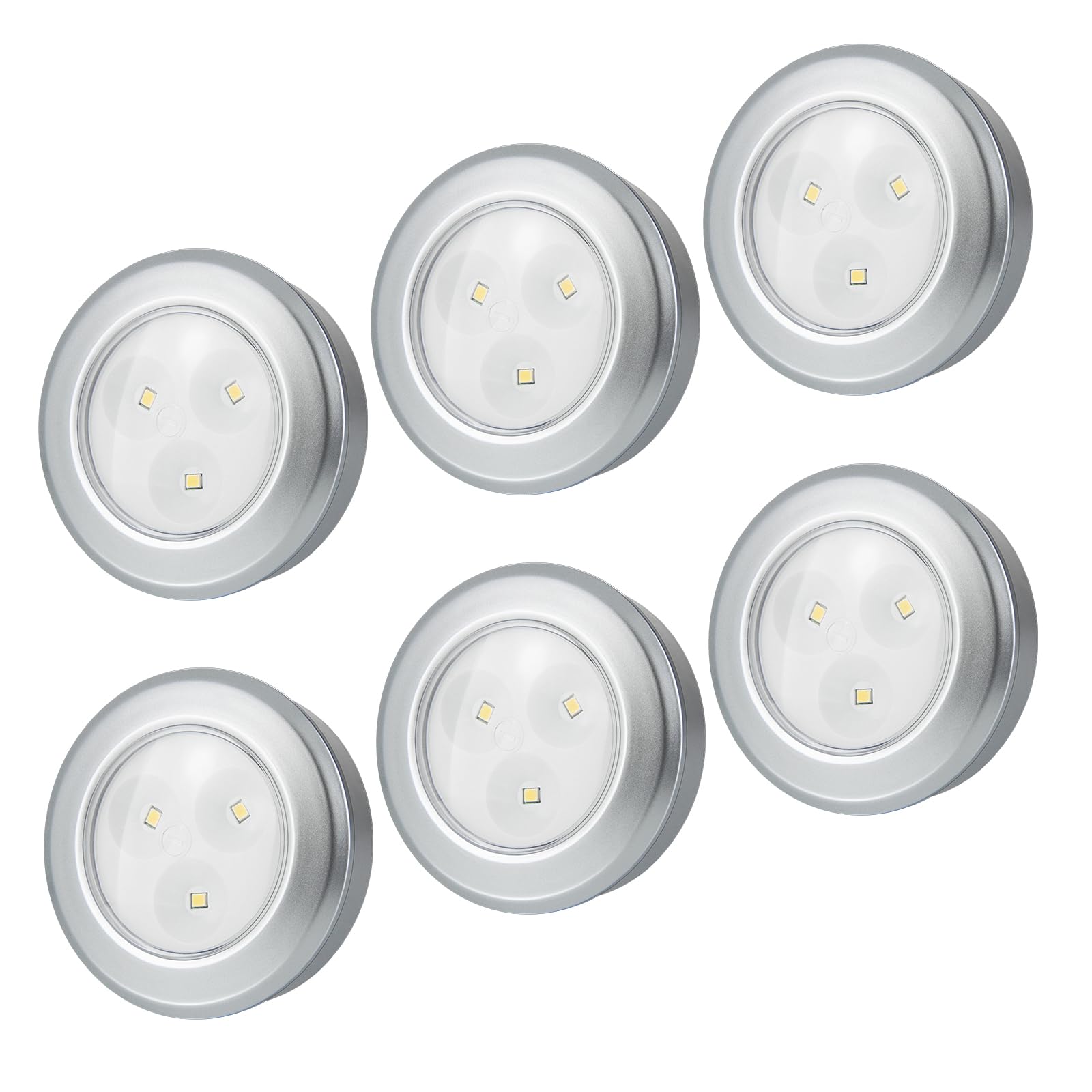 LUXSWAY LED Puck Lights, Battery Operated Tap Lights, Mini Night Touch Light, Stick On Light, Under Cabinet and Counter Lighting