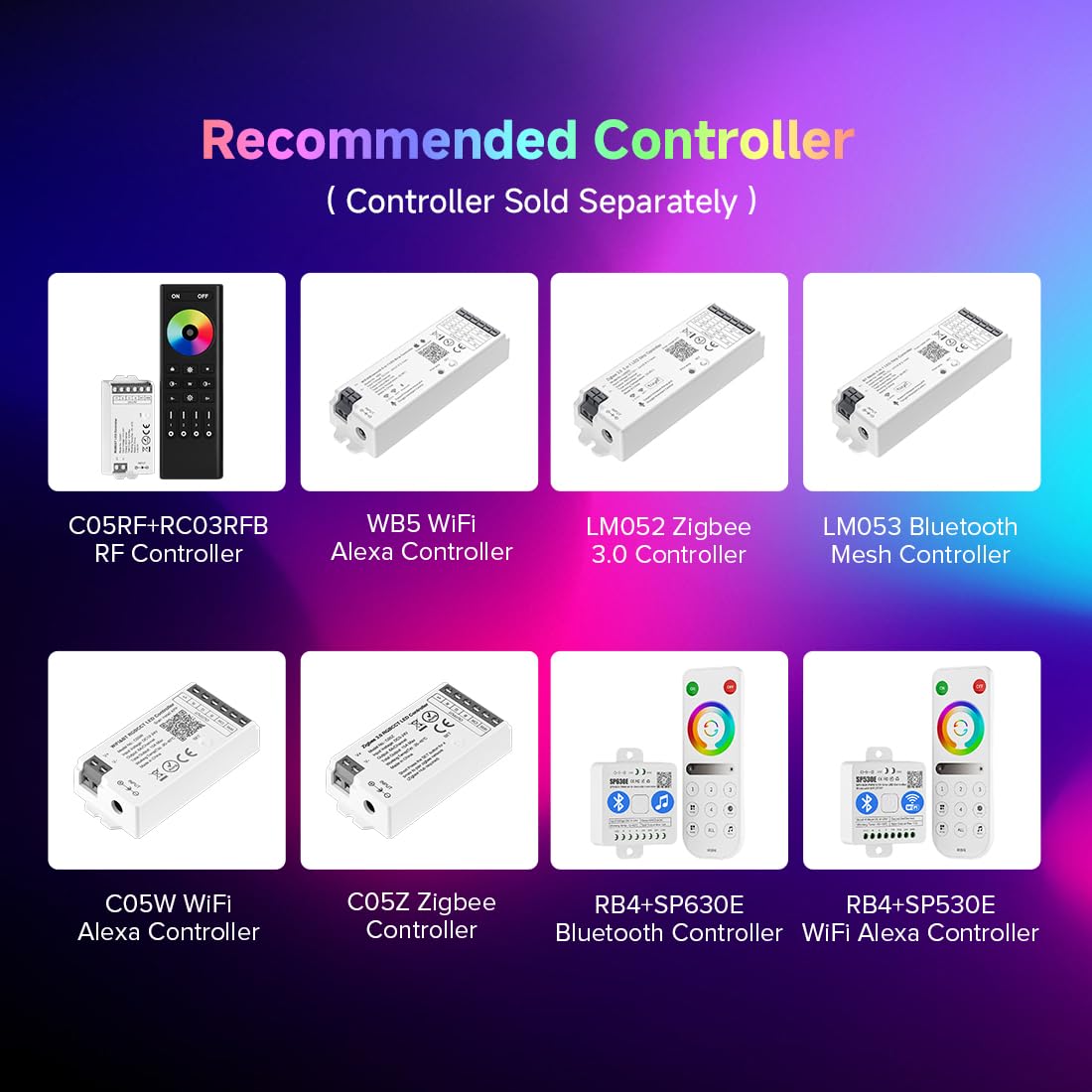 Btf-Lighting Fcob Ip66 Cob Led Strip Rgbcct Color Changing 16.4Ft 840Led/M Dc24V Flexible High Density Light Rgb+Cct Tunable 3000K-6000K 12Mm Width For Indoor Decor(No Adapter Or Controller)