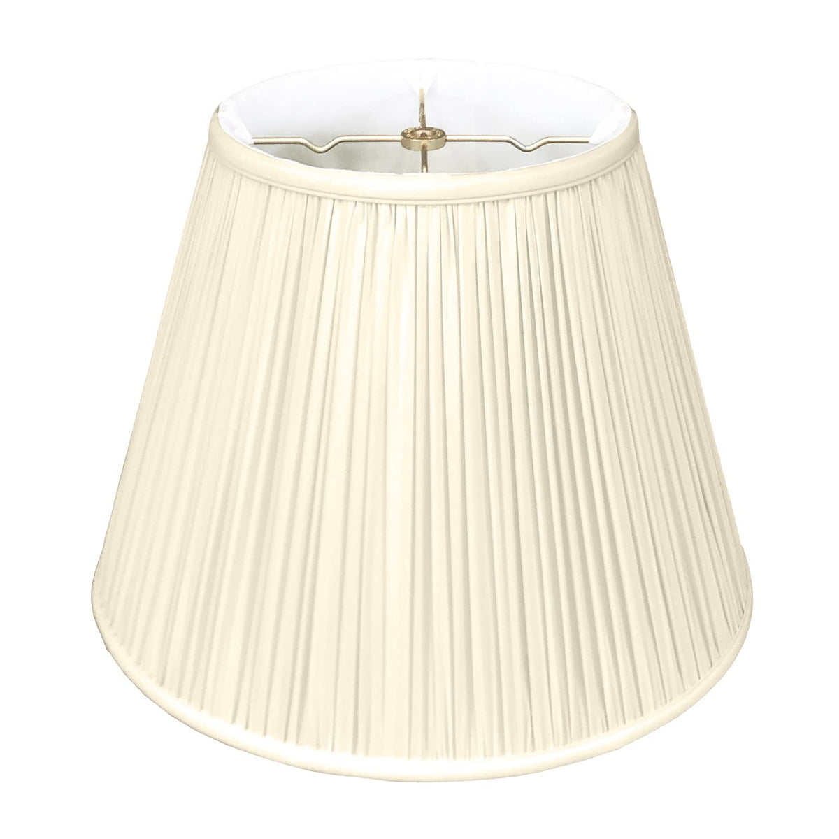 Royal Designs Deep Empire Gather Pleat Basic Lamp Shade, Beige, 9 x 18 x 14