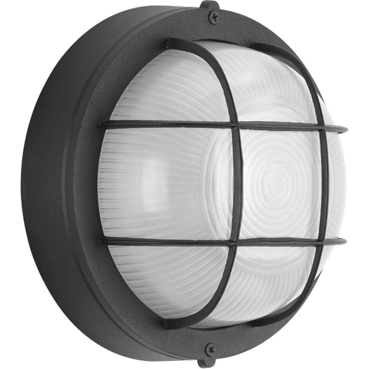 Progress Lighting P3709-31 Close-to-Ceiling Bulkhead Light Fixture, Black, 7.88x7.88x7.88