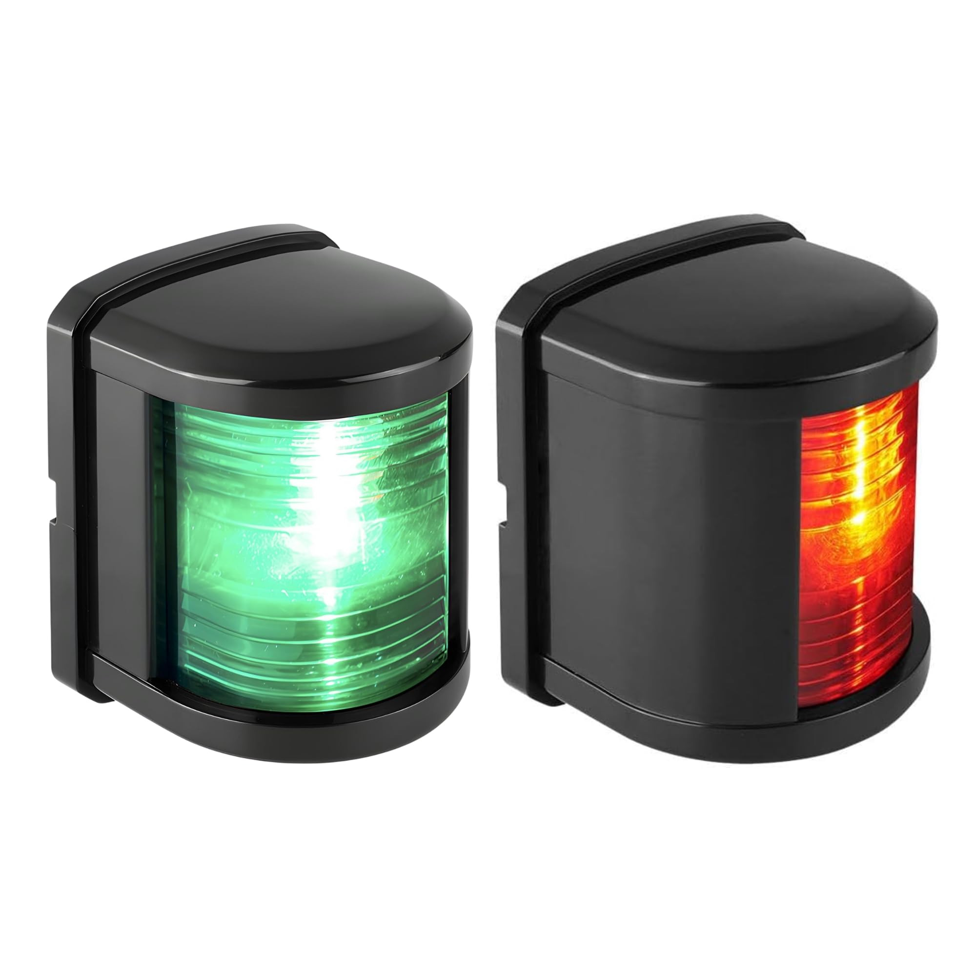 SEAFLO LED Navigation Light - 12V, 1W, IP67 Waterproof, 2NM Visibility - Regular Size, Red & Green Starboard/Port, Model SFNL011-PB