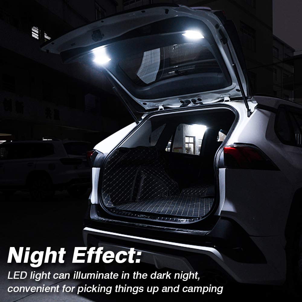 Powerty Cargo Lamps for 2022-2023 Toyota RAV4, LED Decorative Atmosphere Lighting, Trunk Ceiling Lights, 2 PCS