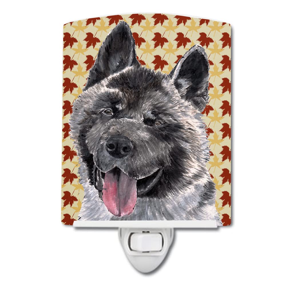 Carolines Treasures Akita Night Light, Ceramic, UL-Certified, 6x4x3in, Multicolor, Model SC9485CNL