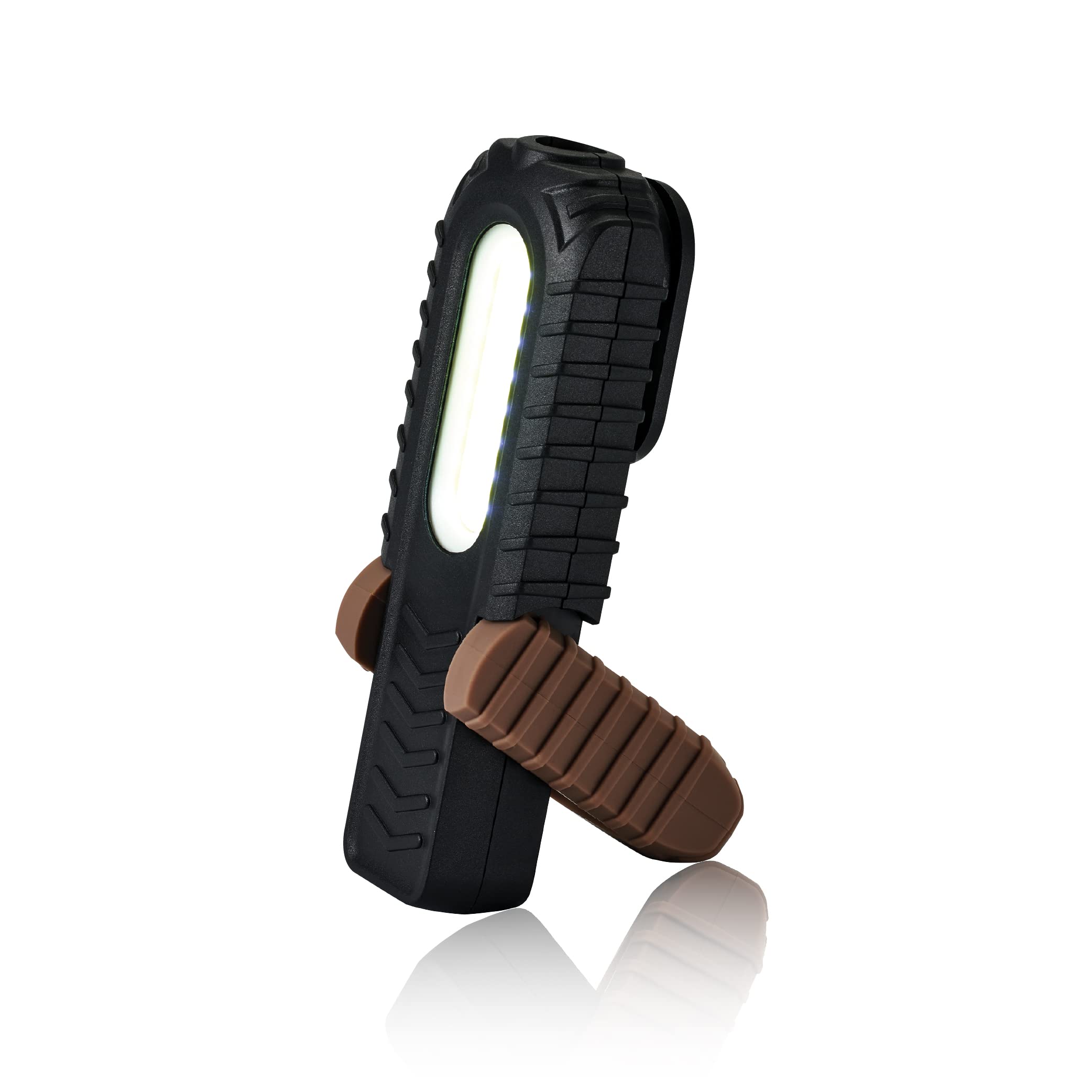 Spec Ops Tools Rechargeable LED Work Light for Construction & Jobsite Use, Waterproof and Magnetic Base with Hook and 3 Light Mo
