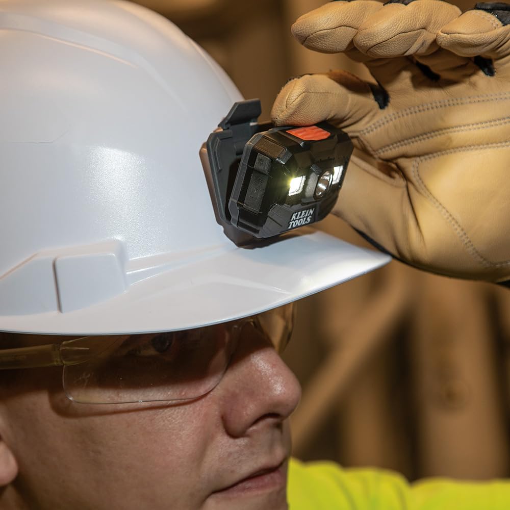 Klein Tools Rechargeable LED Headlamp 300 Lumens, Model 56062, All-Day Runtime, 3 Modes for Work and Outdoors
