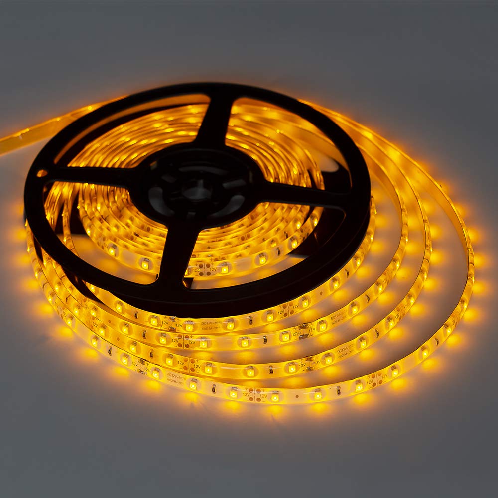 XINKAITE Waterproof LED Strip Lights 16.4 Ft 300 LEDs Flexible Tape Lighting for Boats, Bathroom, Mirror, Outdoor - Orange