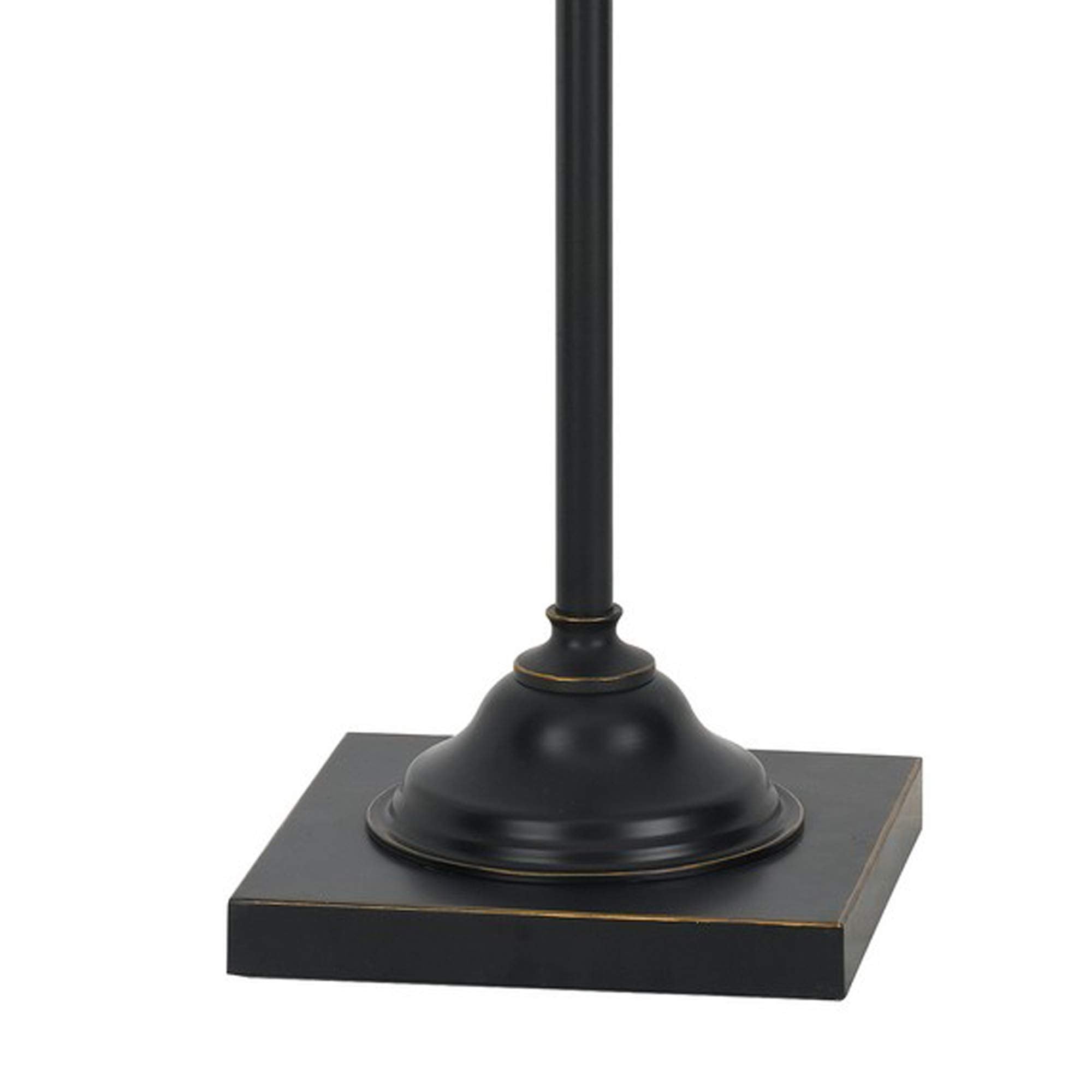 Benjara Bm233410 60 In. Metal Downbridge Design Floor Lamp With Caged Shade, Dark Bronze