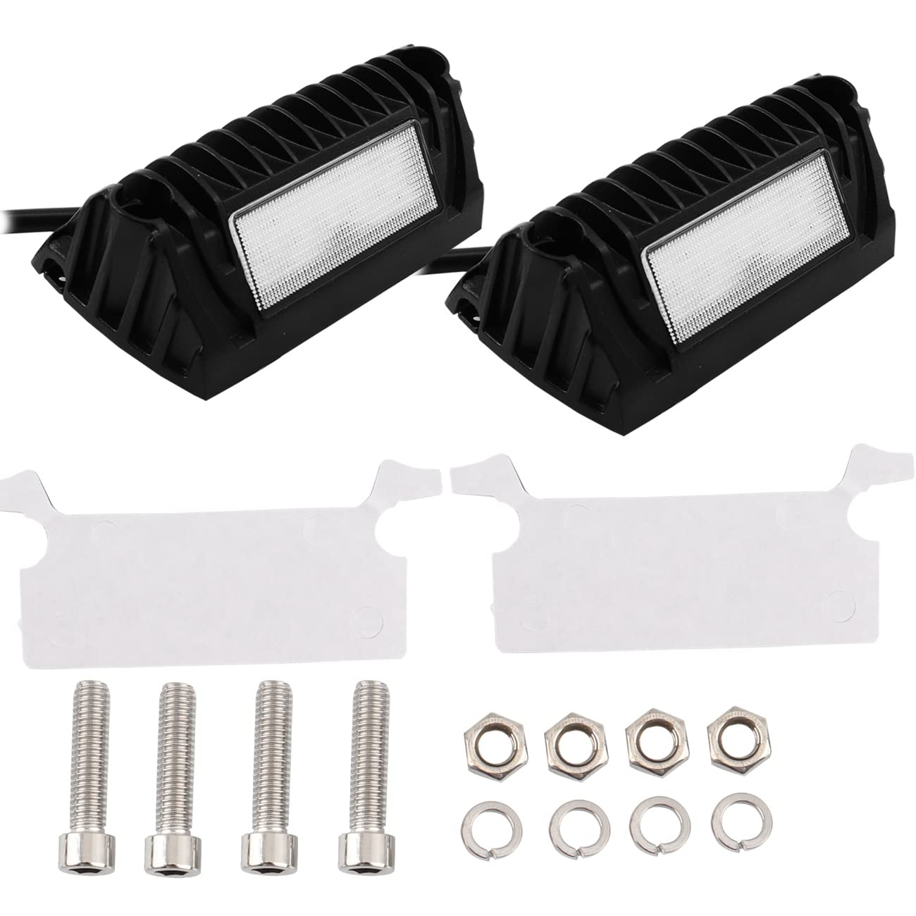 Chelhead RV Porch Light, 12V LED Aluminum, Low Current, White Light-Black Housing, Model CHEL-RV-L01