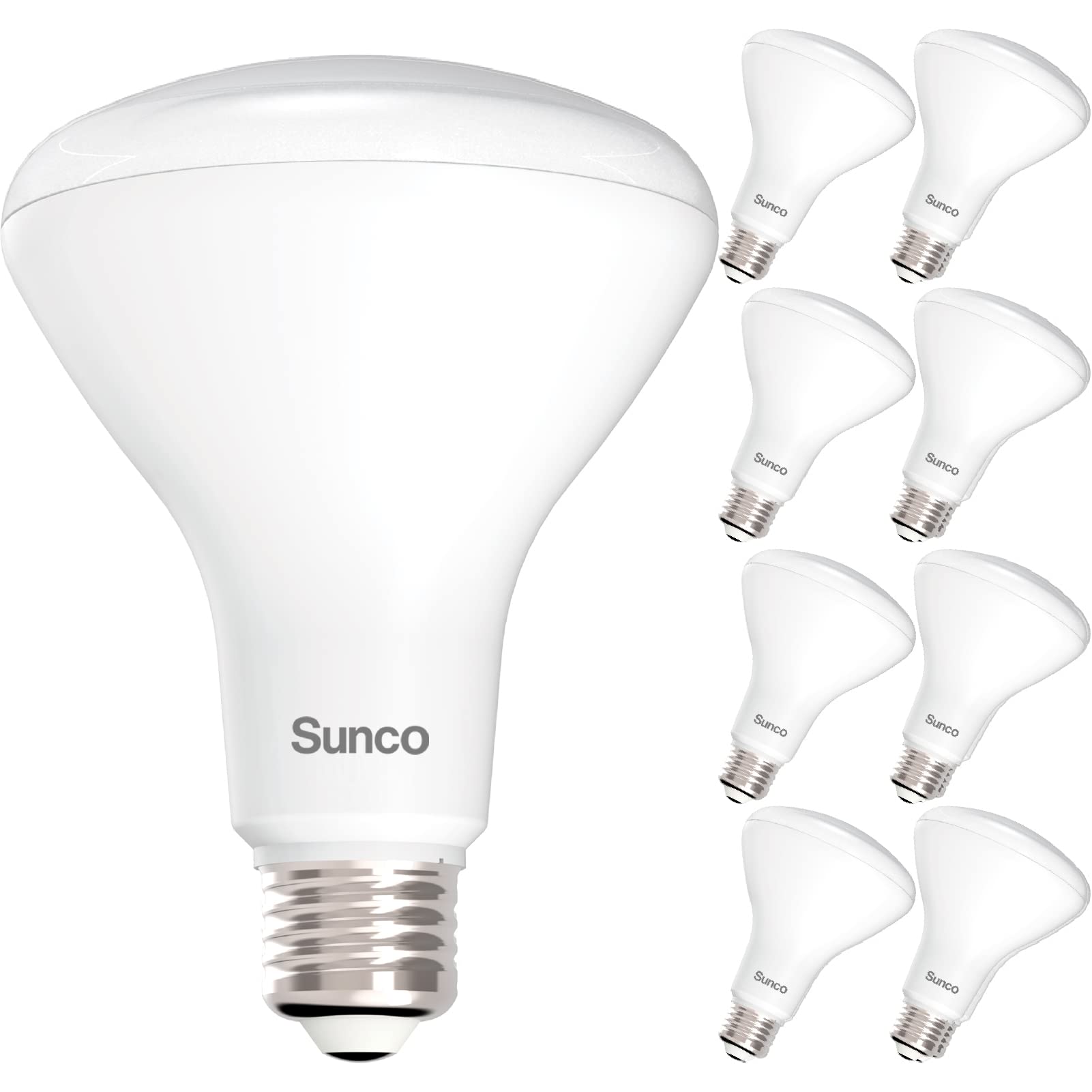 Sunco 8 Pack Br30 Light Bulbs Led, Recessed Can Light Bulbs, Indoor Flood Bulb, 850 Lm, 11W (65W Equivalent), 3000K Warm White, 