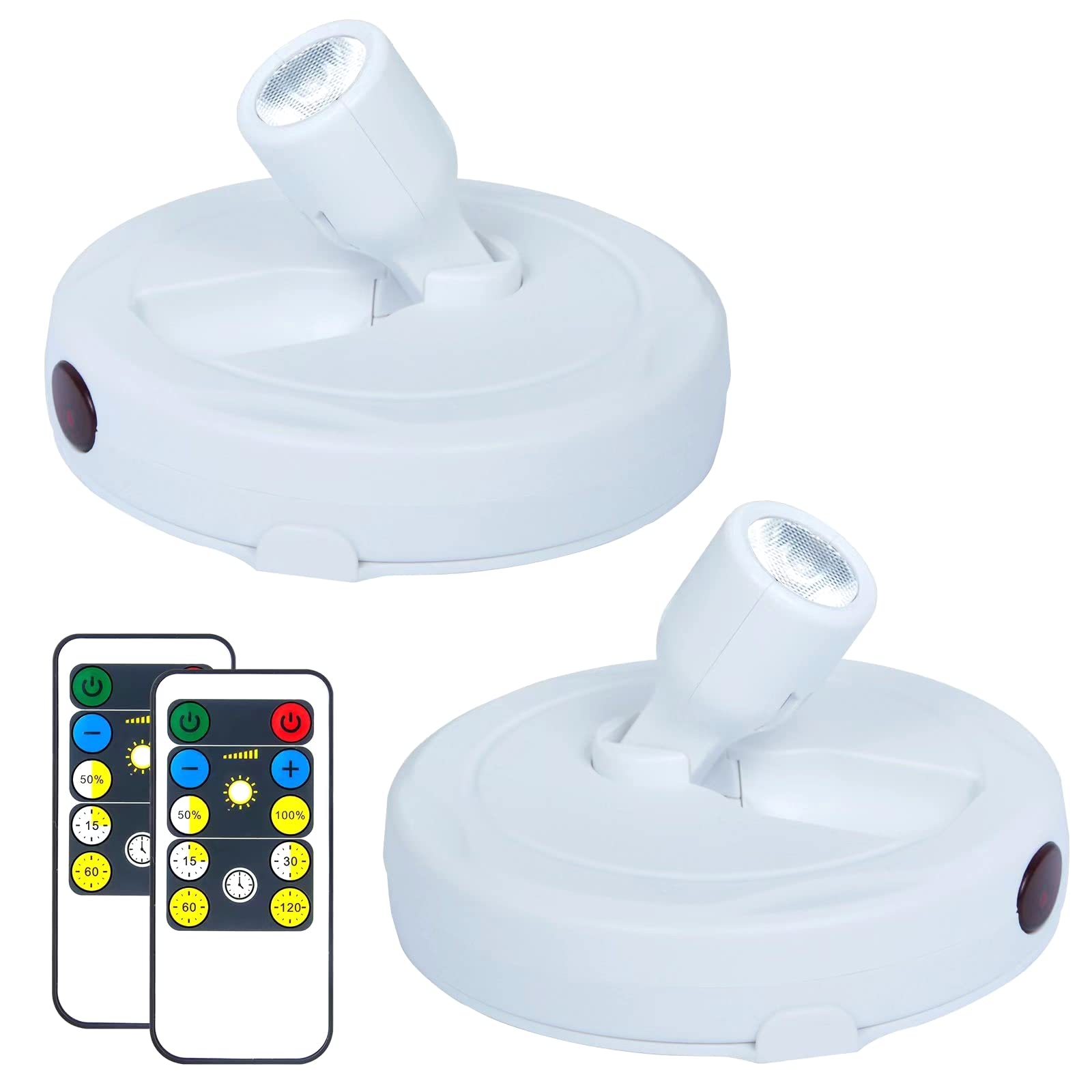 Hamvidne Wireless Led Spotlight - Battery Operated Picture Lights With Remote, 2Pack For Wall Art