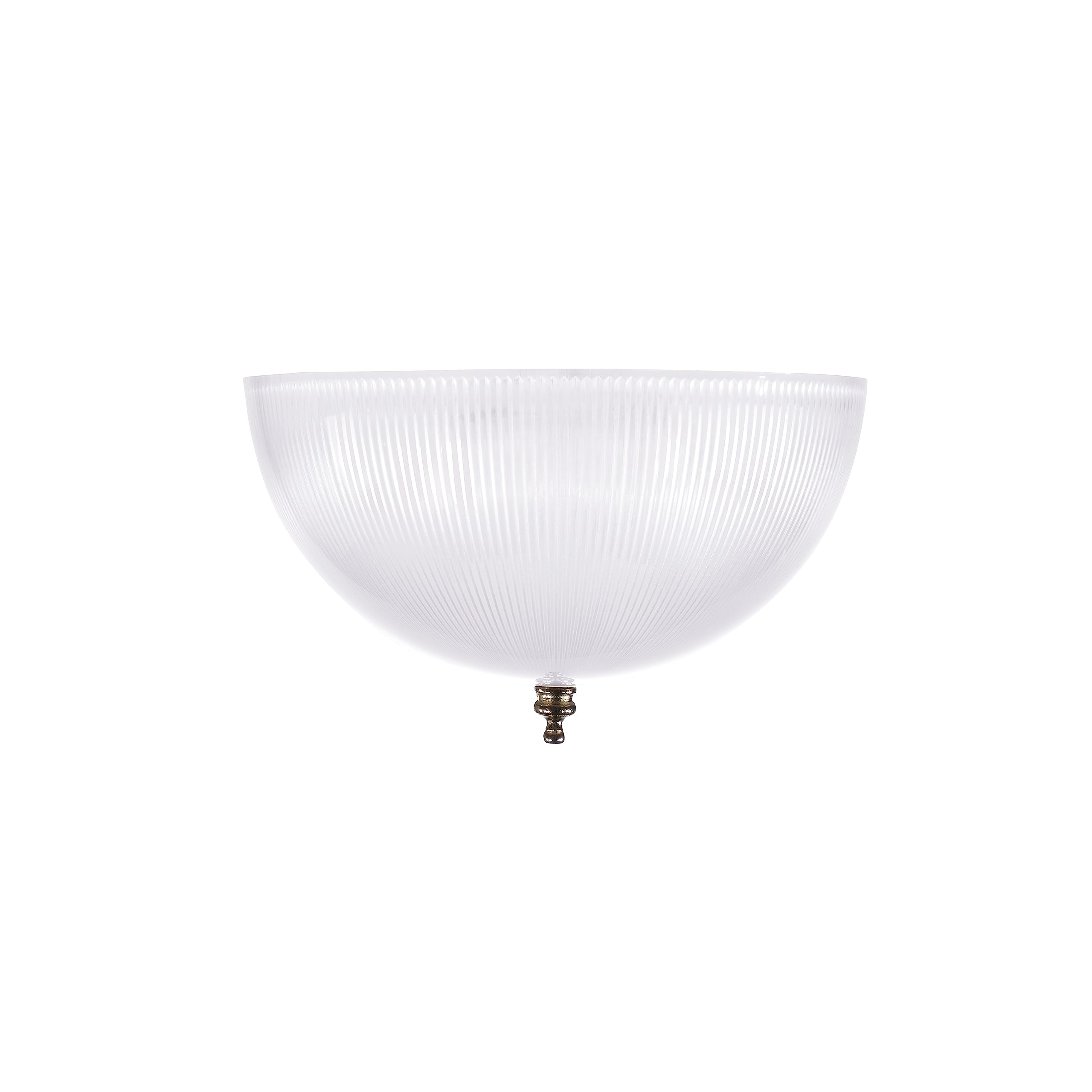 Aspen Creative 28007-75-2, Clip-On Dome Shade For A-Type Bulb Indoor Location Light Fixtures/Clear Finish, 8'' Diameter X 4'' He