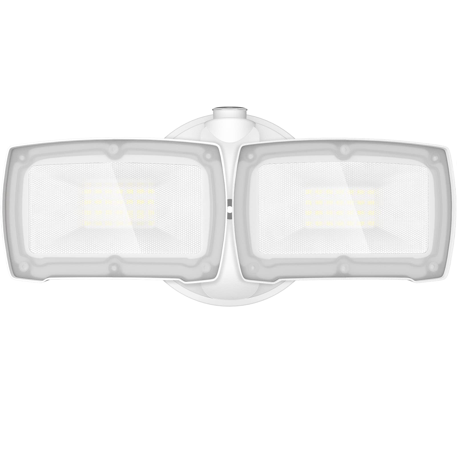 Lepower 3000Lm Dusk To Dawn Led Security Light, 28W, Ip65 Waterproof, 5500K White, 2 Adjustable Heads, Model Yy01B-Wh, White