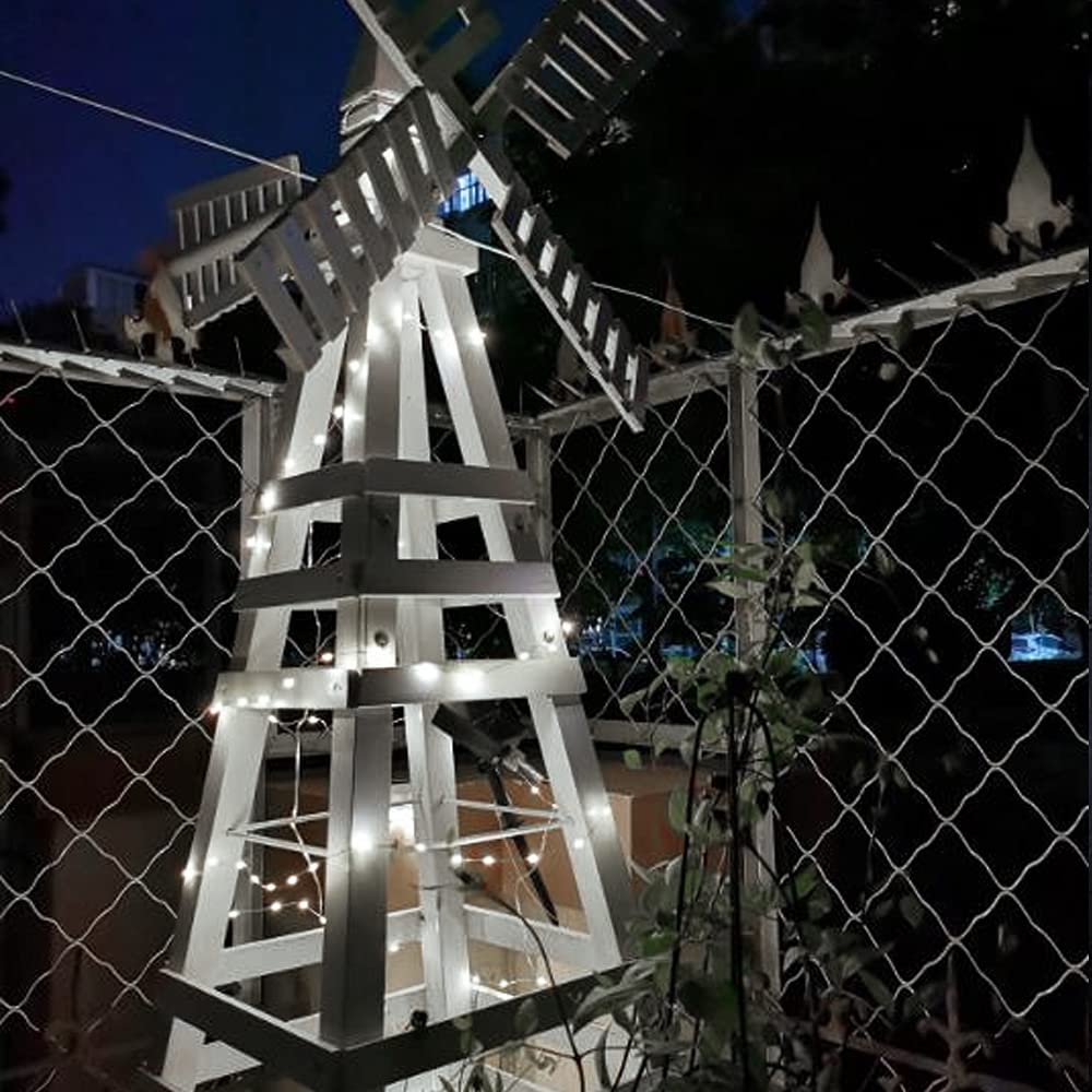 Pack 2 Battery Operated Mini Lights,Indoor Led Fairy Light With Timer 6Hours On/18Hours Off For Wedding Easter Party Decorations,50Count Leds,18Feet Silver Wire (Cold White)