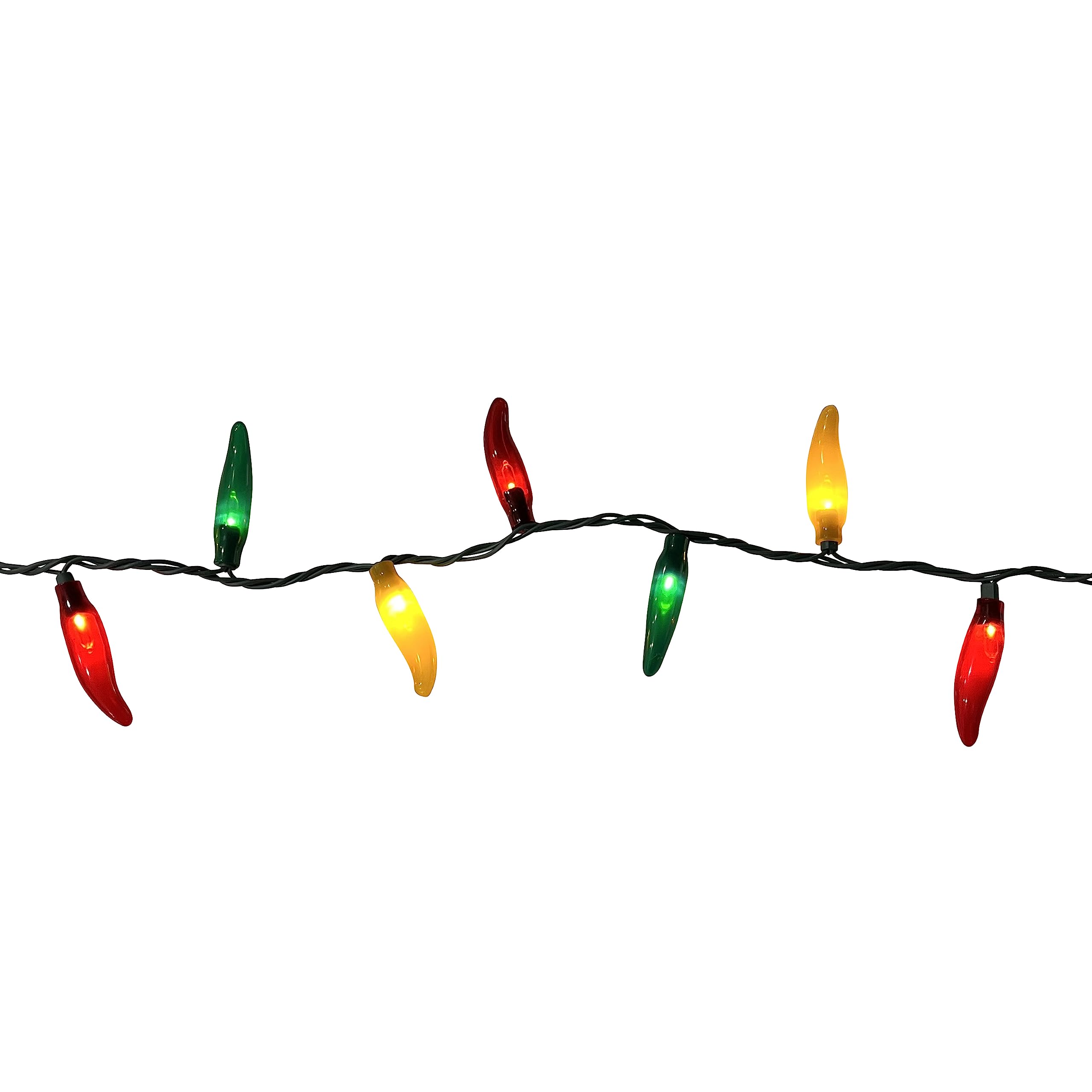 LET'S FIESTA Chili Pepper Light Covers - 50 Vinyl Covers for LED String Lights - Multicolor Indoor/Outdoor Fiesta Decorations