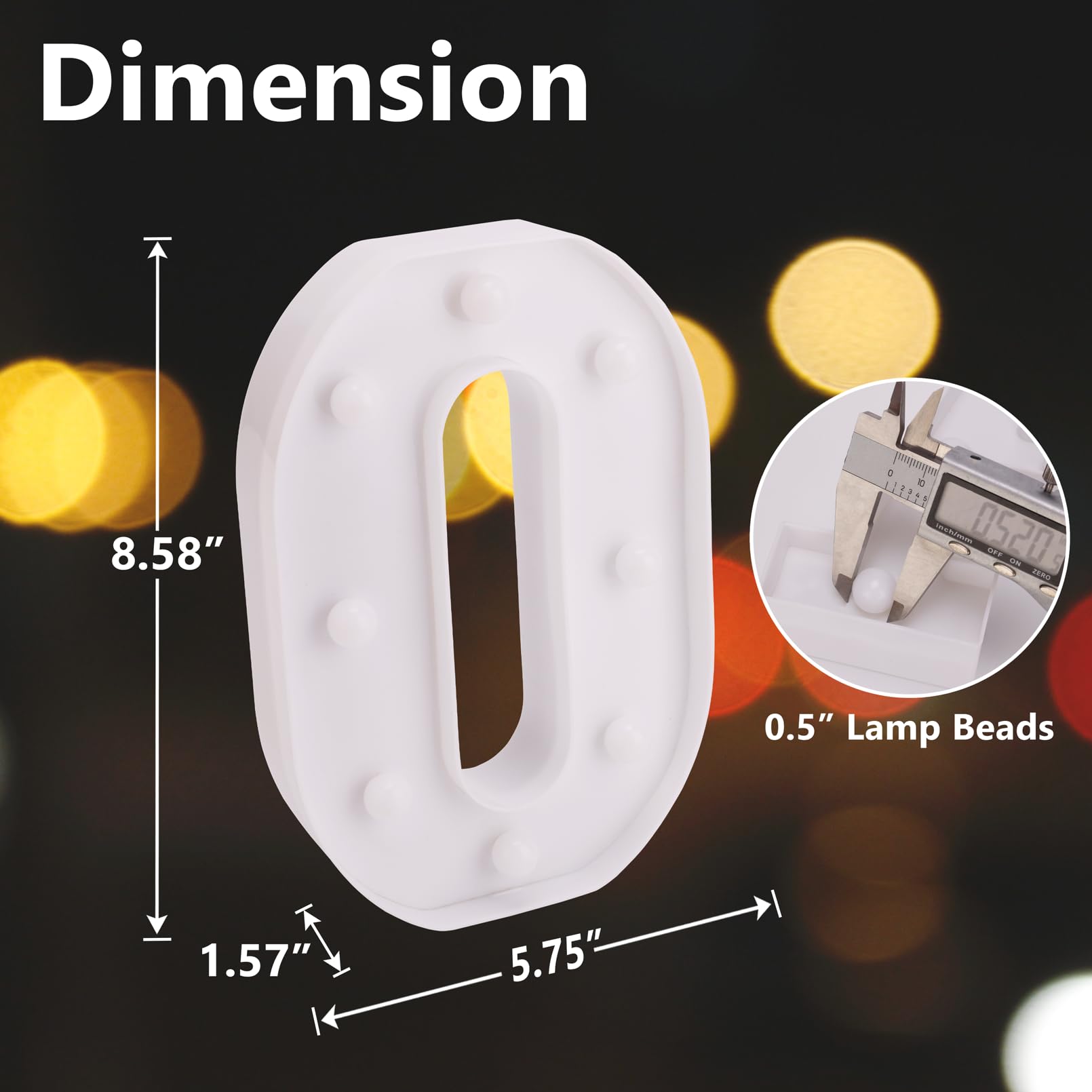 Tronsboo Led Marquee Sign Light Up Letters, Alphabet Light Up Letters Sign, Battery Powered Led Letter Lights For Night Light, Wedding, Birthday, Party, Christmas Or Home Decor (Letter O)