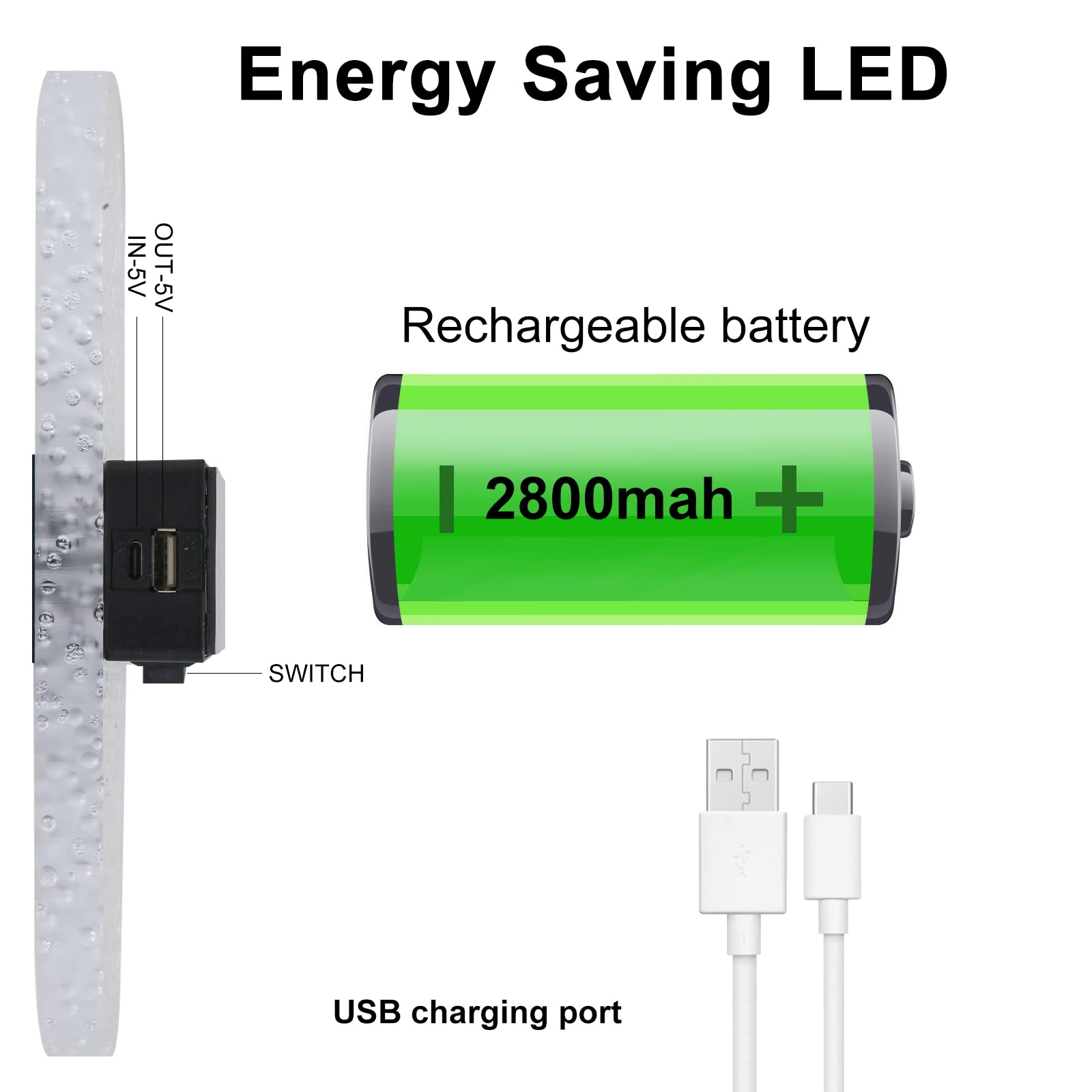 Surpalig 2 Led Lights For Room Decor, 12 Colors Switchable Rgb Wall Sconces Battery Operated, Remote Dimmable Night Light Rechar