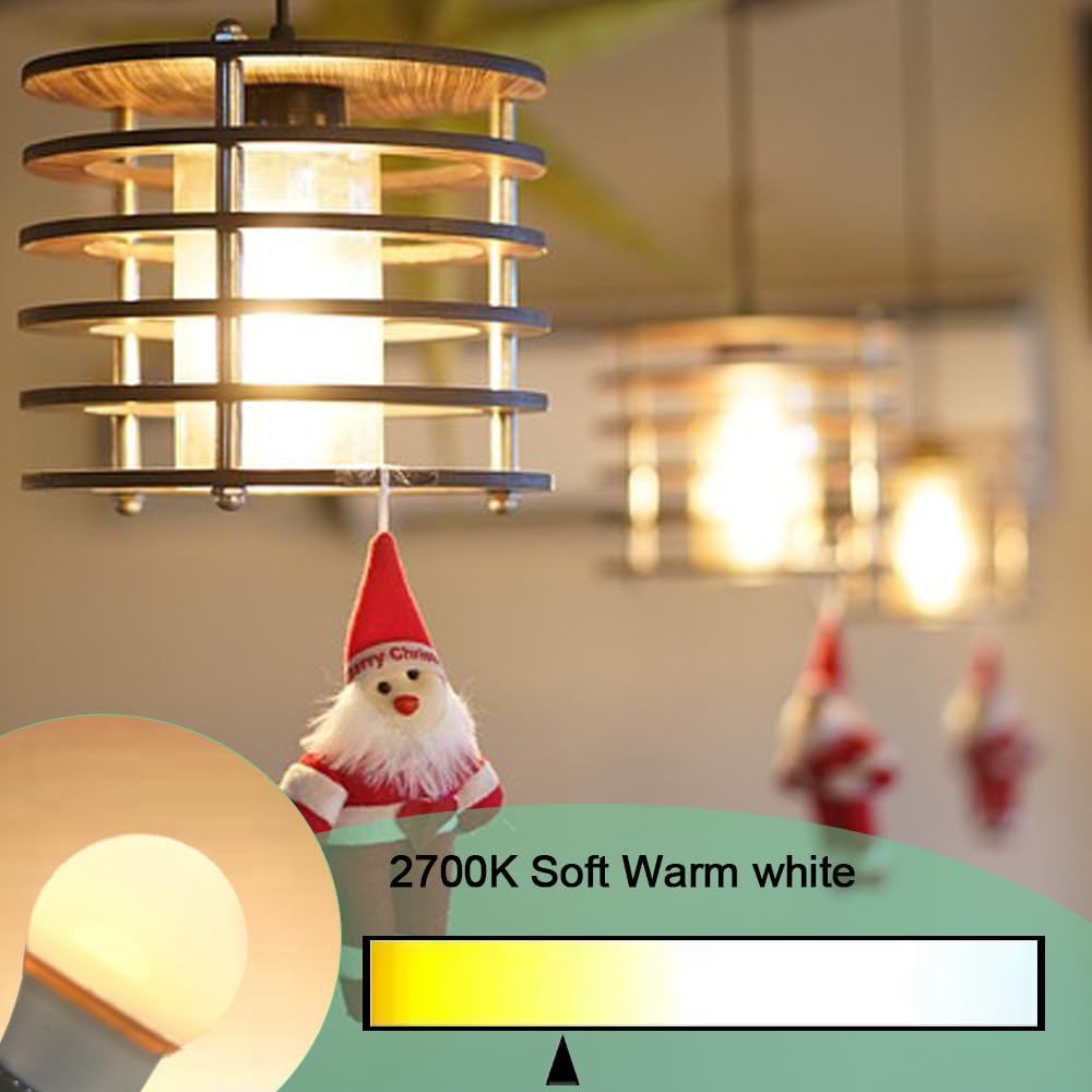 Neteha 6 Pack A15 6W 120V E26 Base Small Led Refrigerator Light Bulb  Non-Dimmable 60W Equivalent 2700K Warm White A15/G45 Shape Led Appliance Bulb For Ceiling Fan And Lighting Fixtures