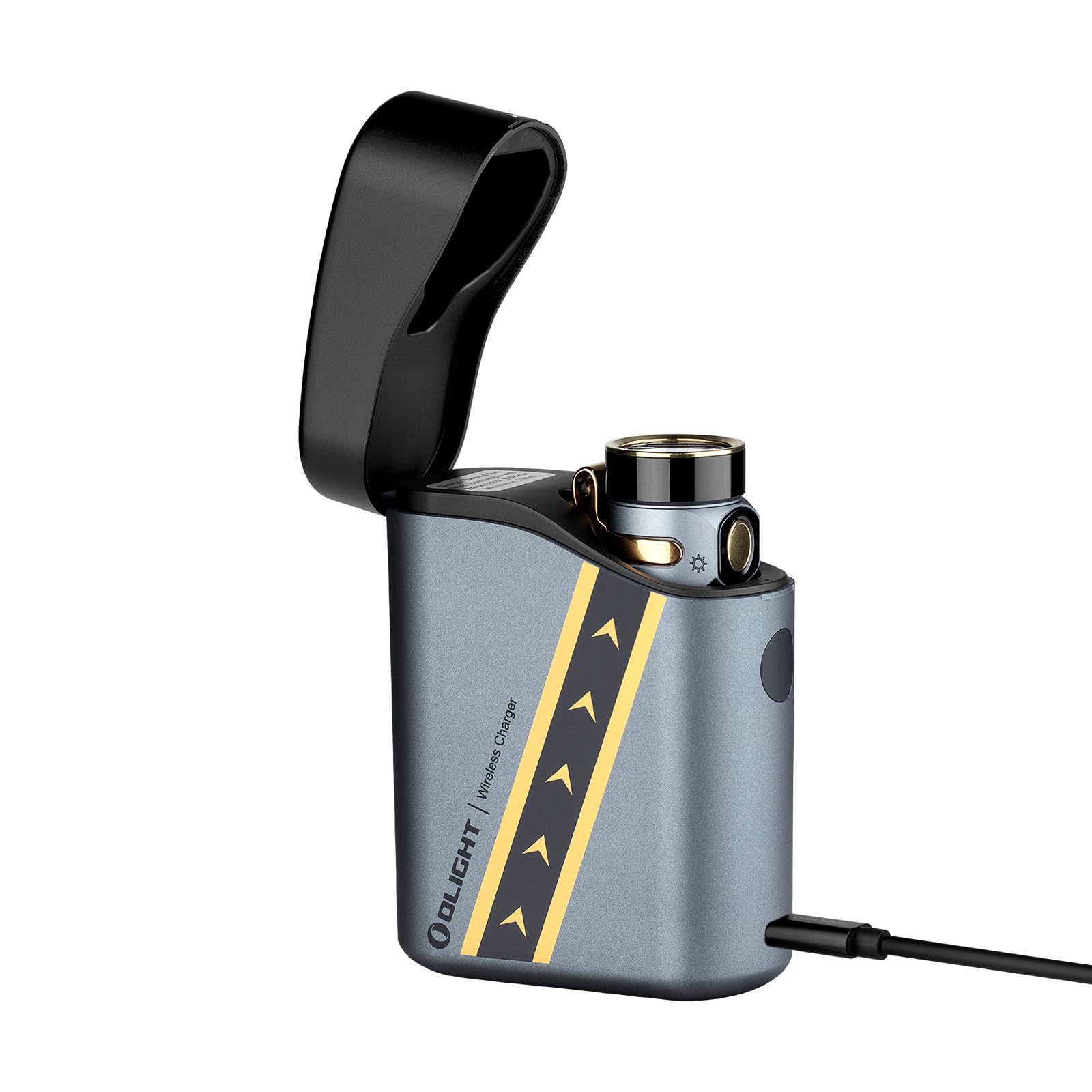 OLIGHT Baton4 Premium Edition EDC Flashlight 1300 Lumens with Type-C Charging Case, Powered by Rechargeable Battery, Small LED L