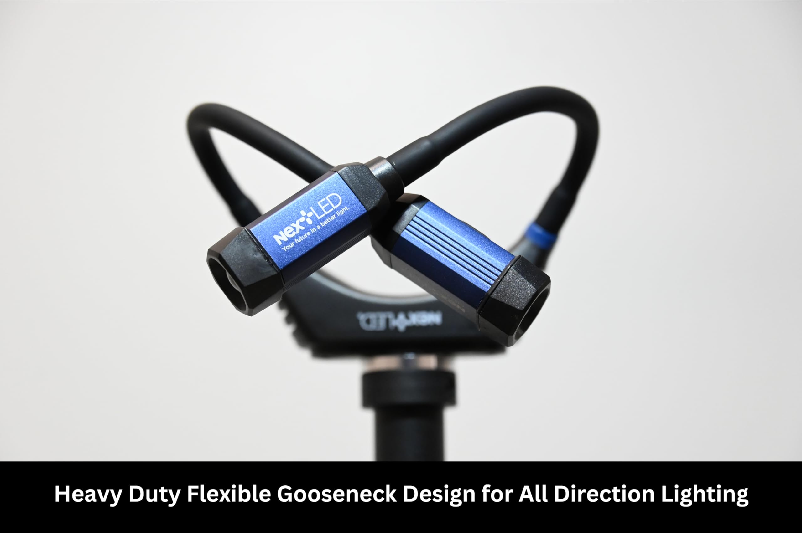 Nextled Nt-6633 Heavy Duty Rechargeable Neck Light With Magnetic Base, Ipx4, 2000Mah Battery, Led Mechanic Neck Light Hands Free