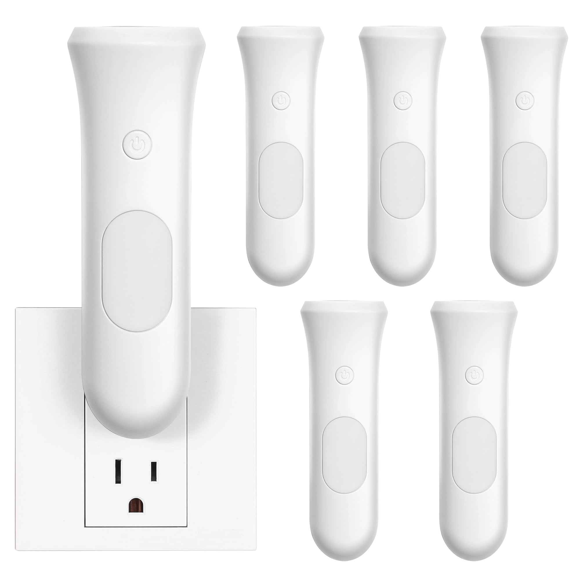 ROSSEX 4 in 1 Emergency Power Failure Lights for Home, 6 Pcs Rechargeable LED Flashlight, Automatic Turn-On Power Outage Light P