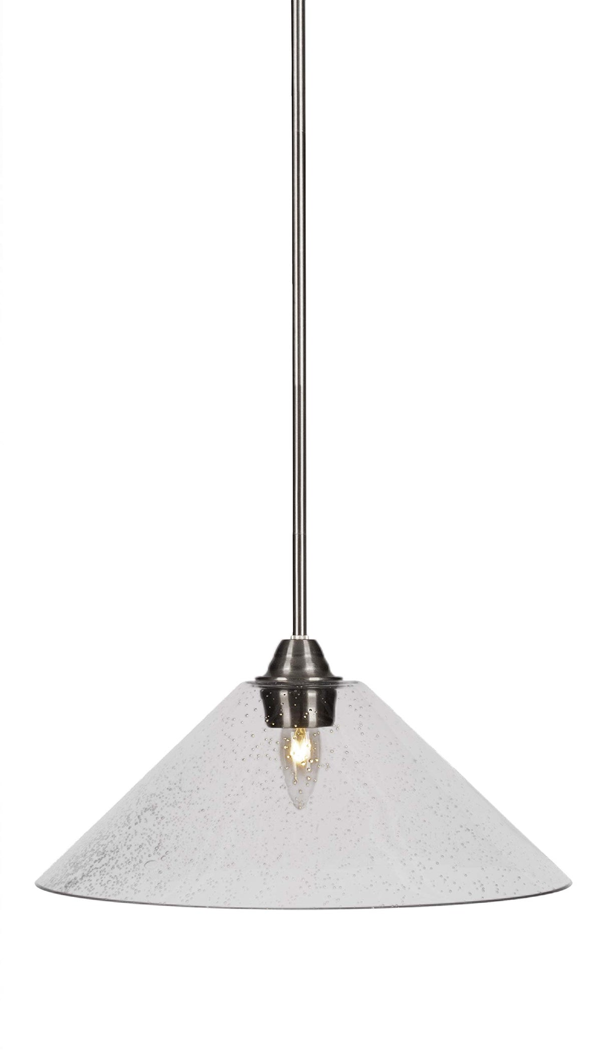 Toltec Lighting Paramount 1 Light Pendant in Brushed Nickel (3401-BN-308)