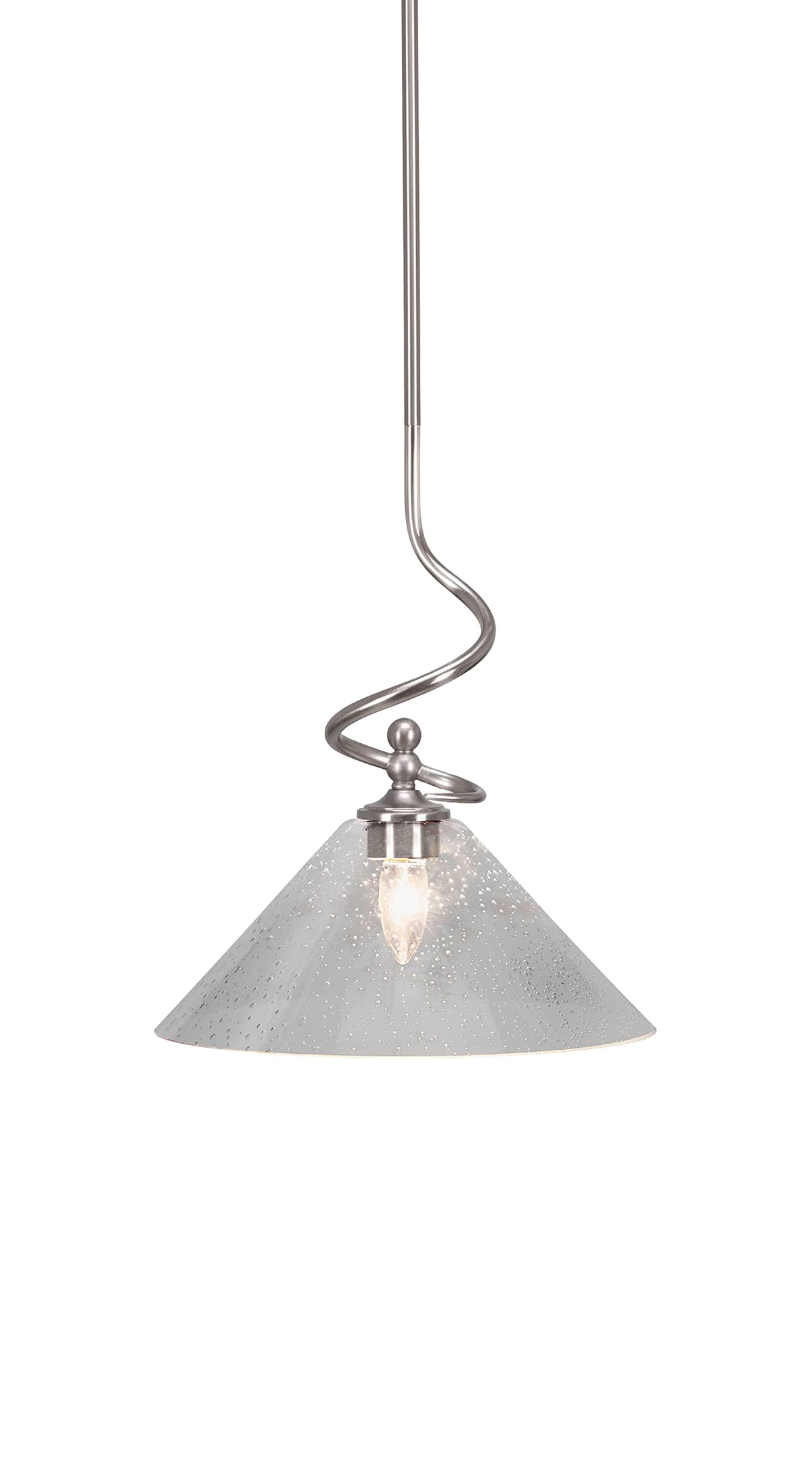 Capri 1 Light Mini Pendant in Brushed Nickel (901-BN-306)