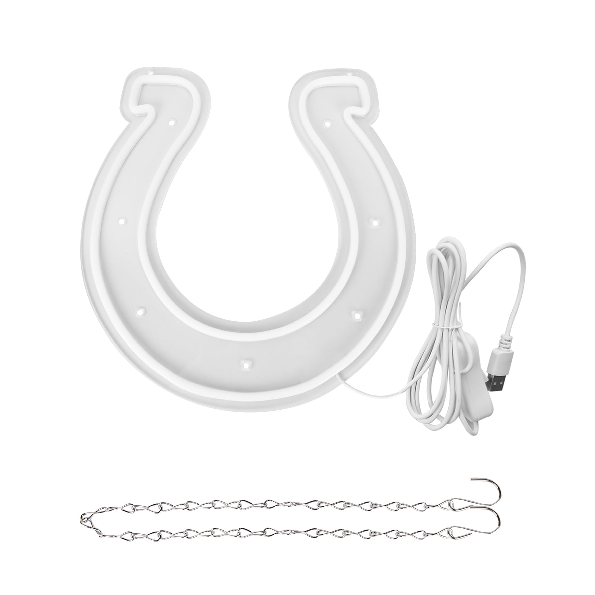 Football Neon Sign For Wall Decor Colts Team Led Neon Sign For Man Cave Birthday Gifts For Football Fans Football Team Sign Blue Neon Lights Sign For Party,Club,Bar,Dorm Size12.9 * 13.7Inch(Zyld116)
