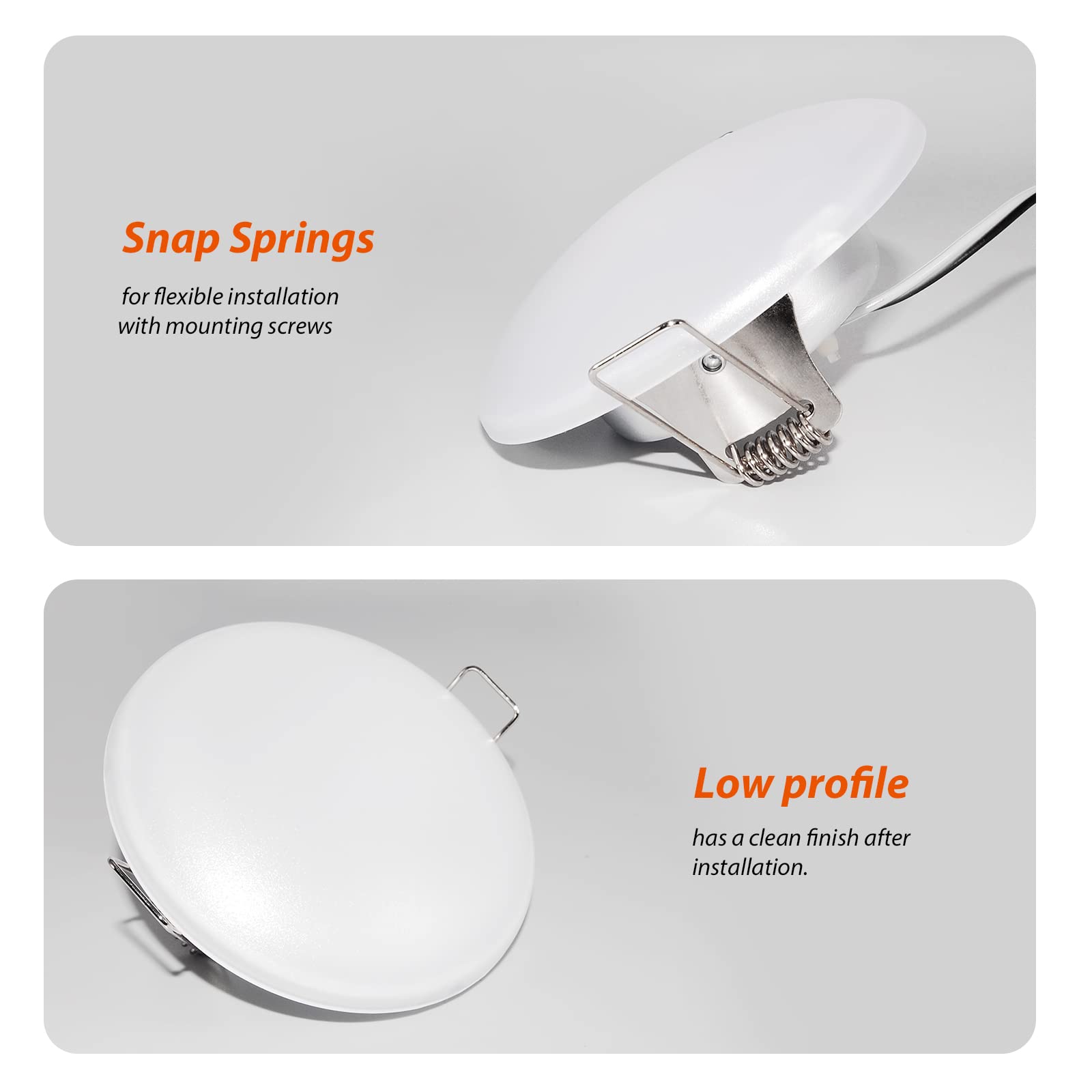 Dream Lighting RV Recessed LED Lights 12V 3.5 Inch Warm White 3500K Pack of 4