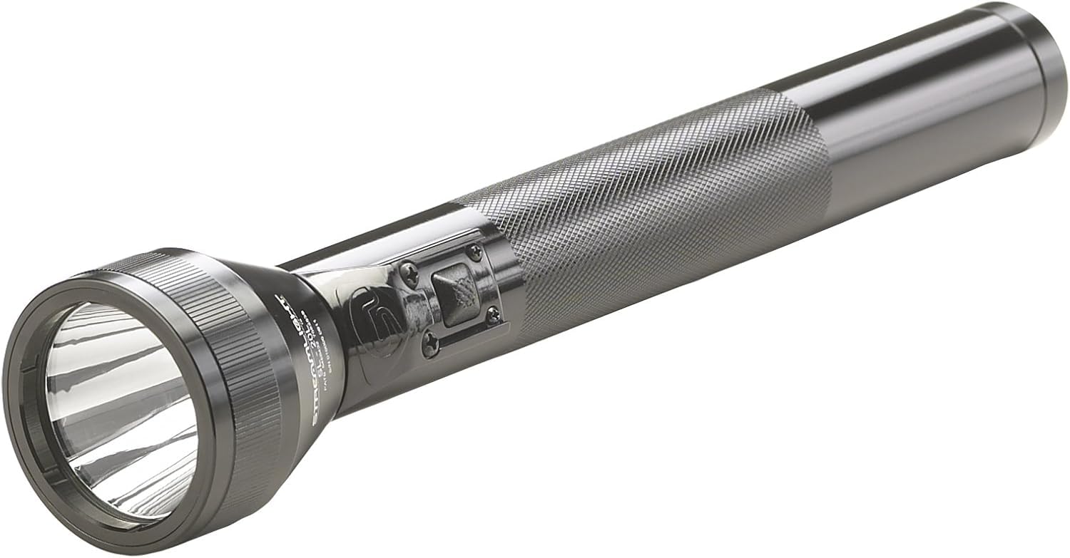 Streamlight 20702 Sl-20L 450-Lumen Full Size Rechargeable Led Flashlight With 12-Volt Dc Charger, Black