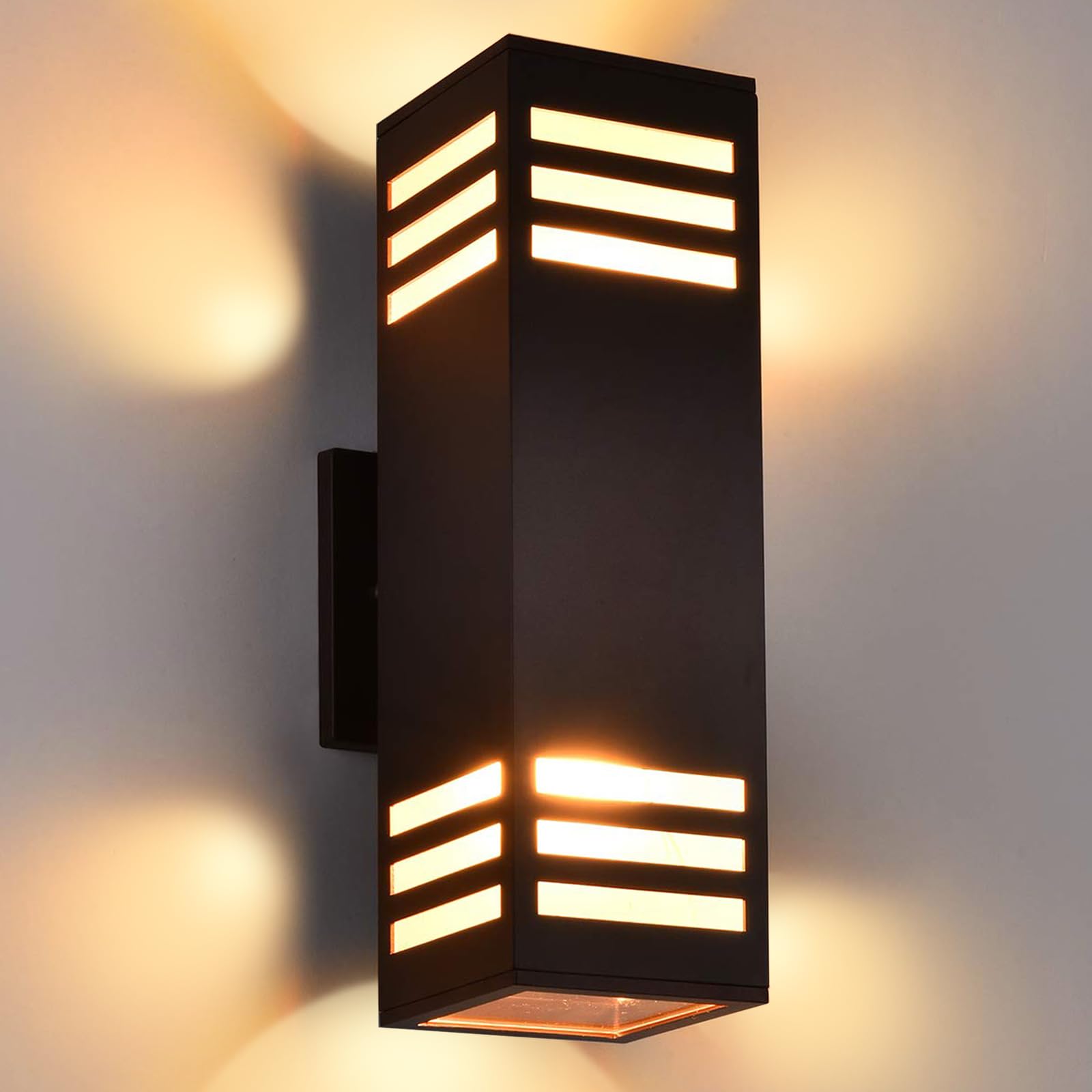 Housen Solutions Outdoor Wall Lights, Ip65 Waterproof, Oil Rubbed Bronze Aluminum Fixture